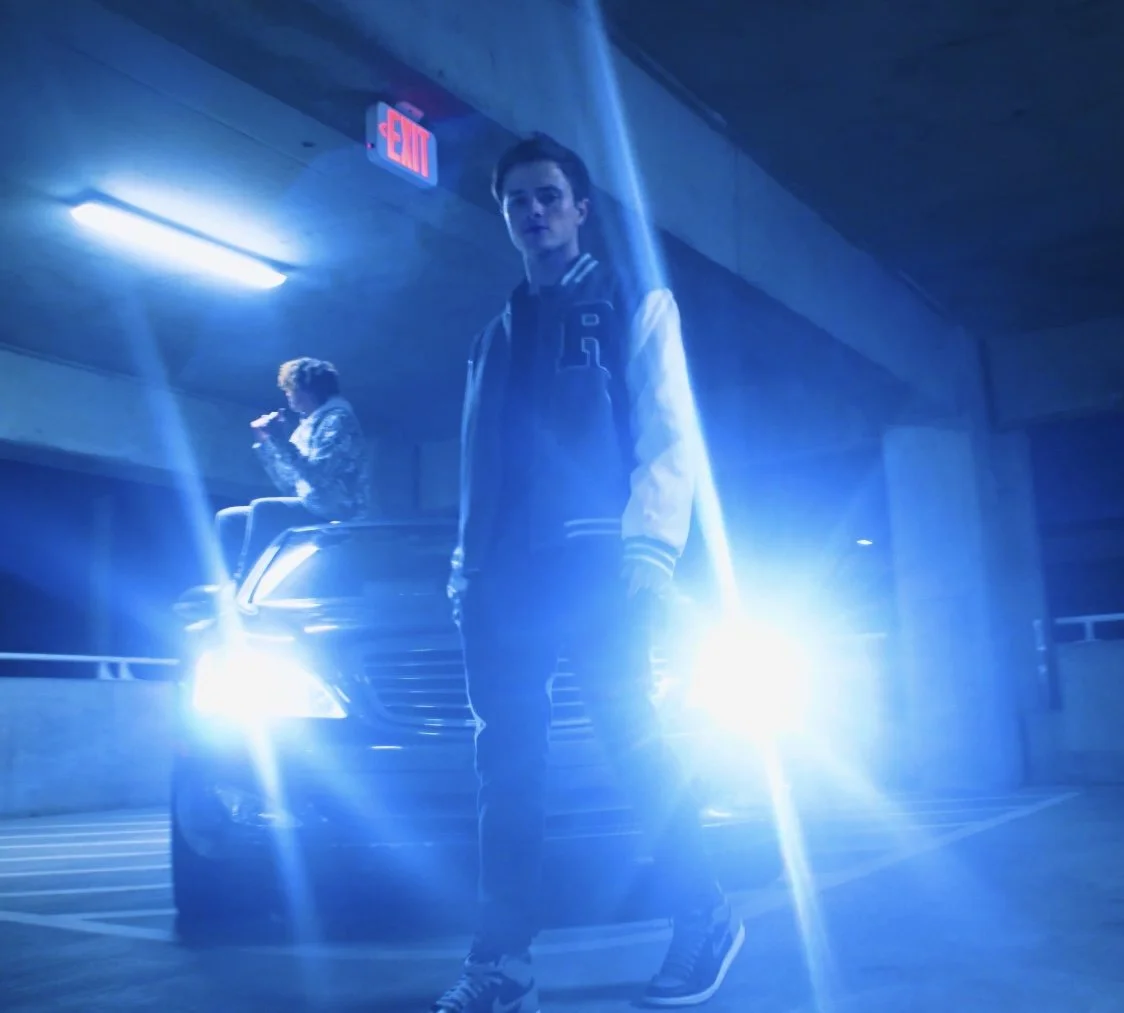 Jesse Samples filming a music video for Samples Studios