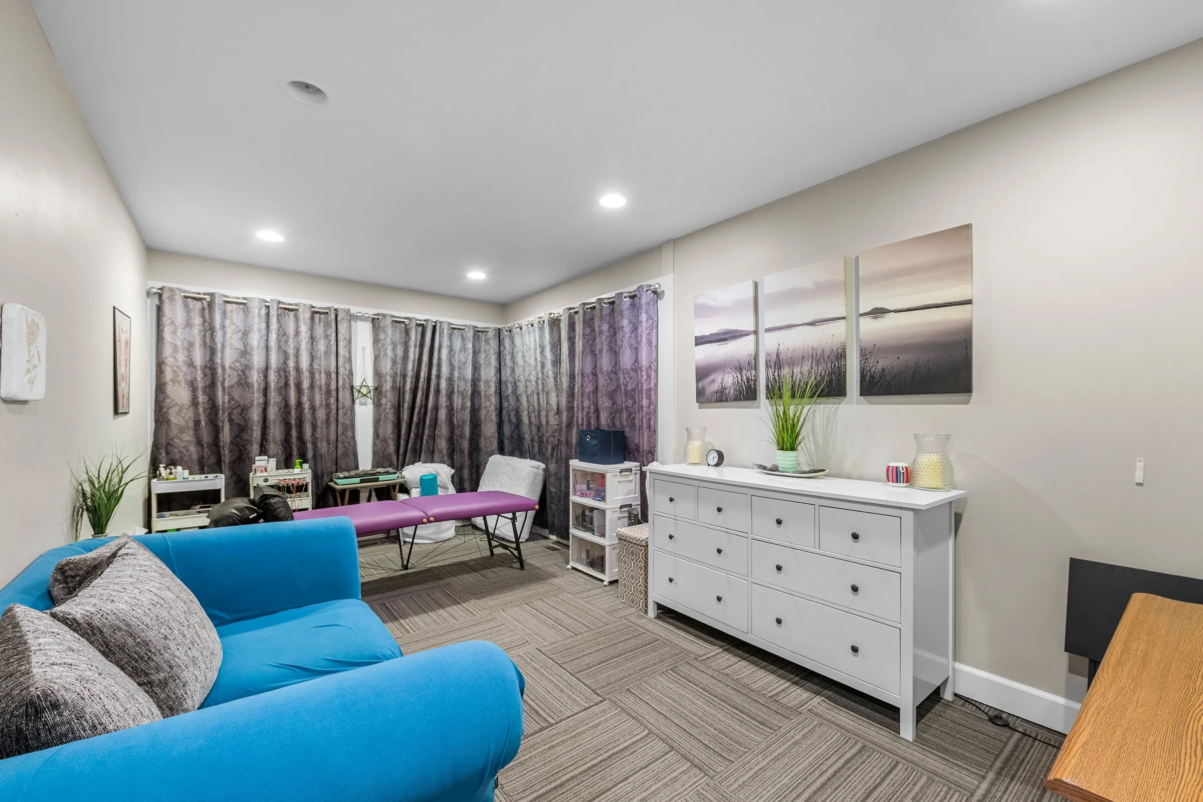 Private physical therapy room at the CrossFit Hellkite pop-up location