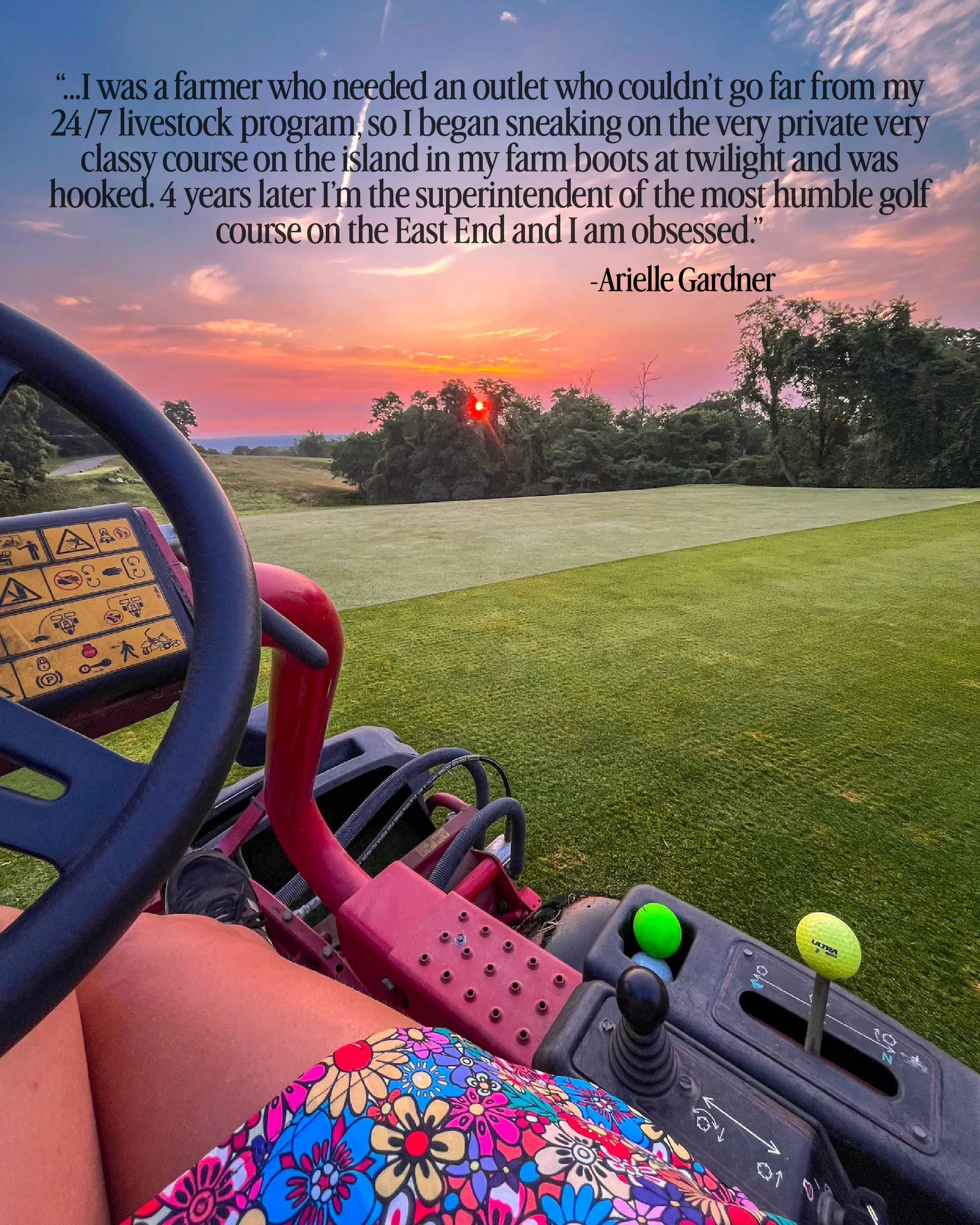 Better not call her the cart girl, she&rsquo;s the super. For @afarmersturf she jumped into greenkeeping head first at Shelter Island CC and knows all too well what it means to do more with less. Link in bio to learn more about  her experience. 

#gi