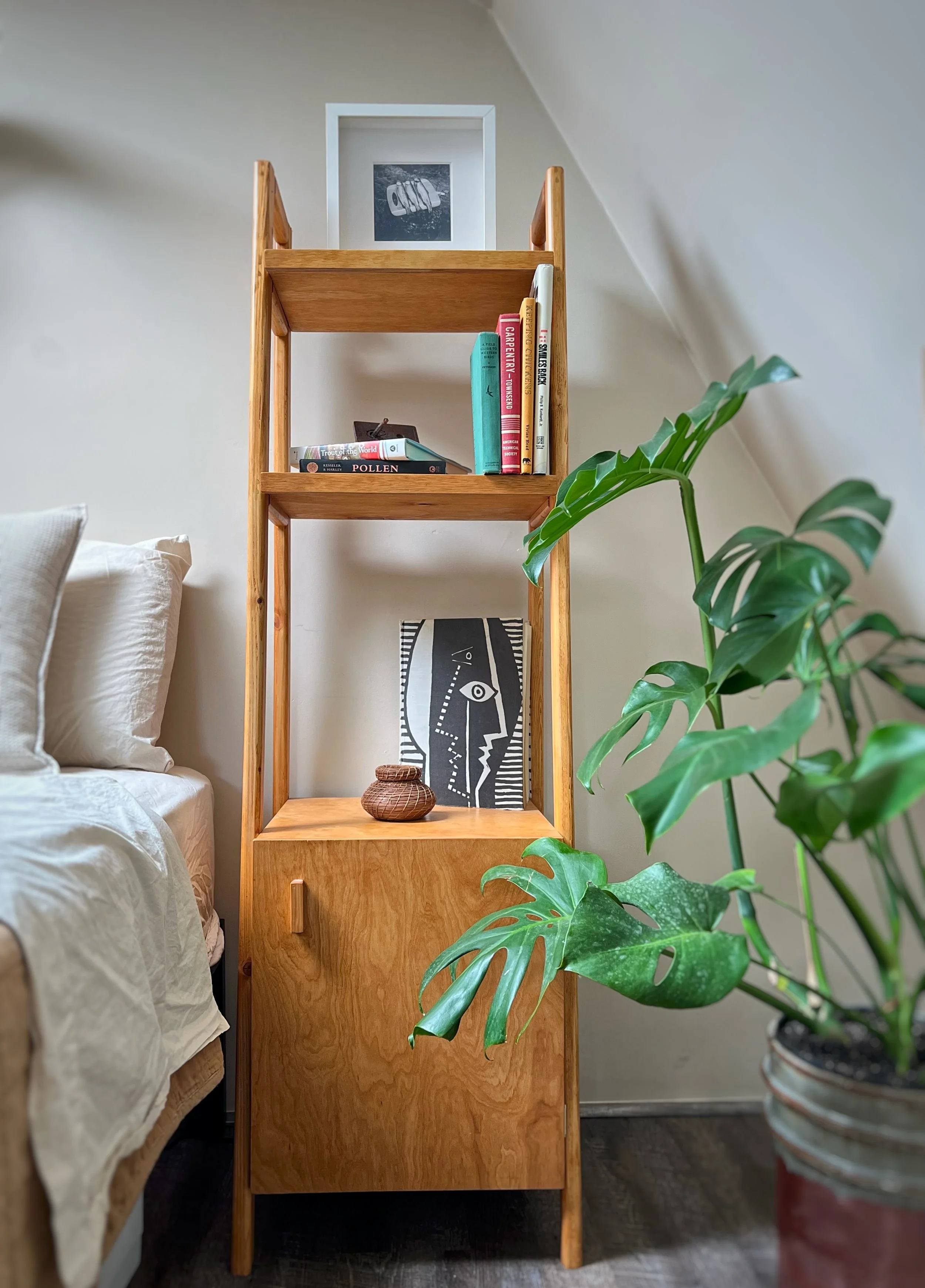 Midcentury Tapered Bookcase