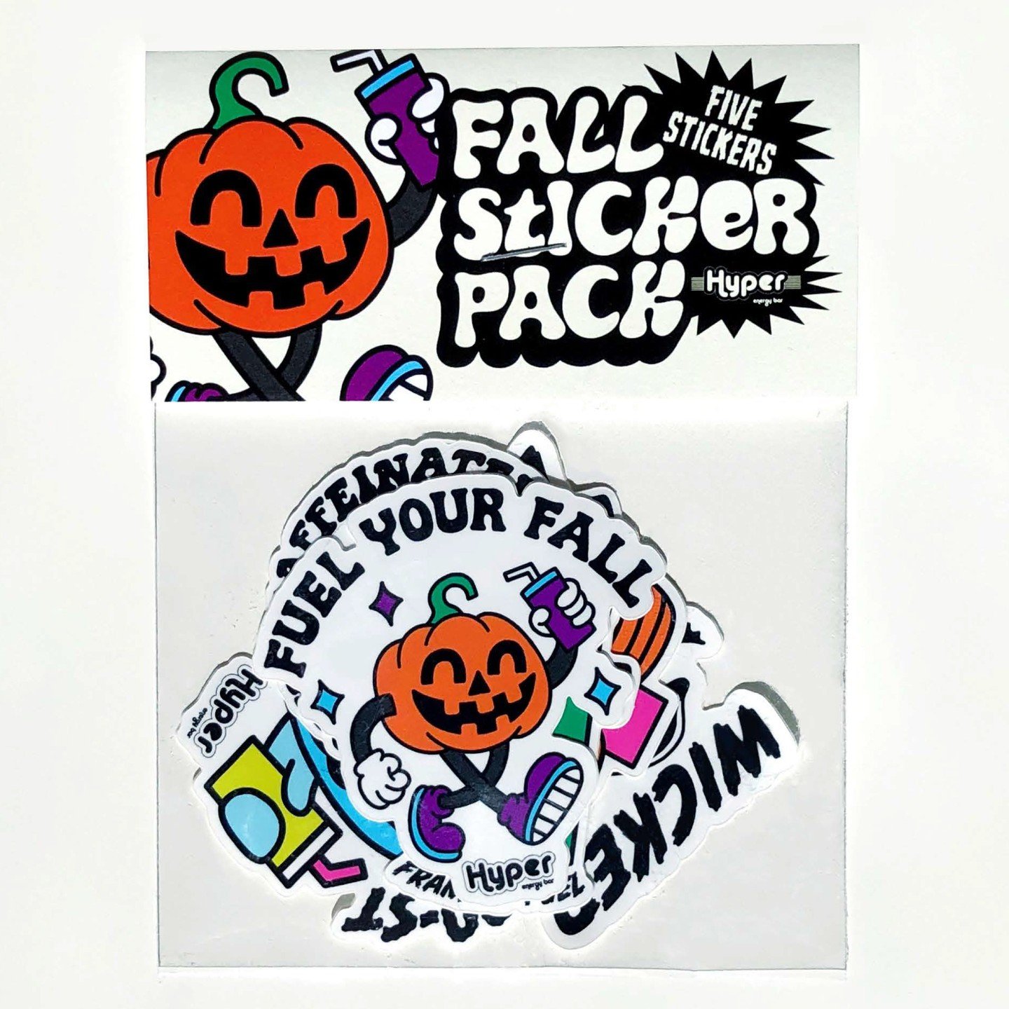 Fall sticker pack for @hyperenergybar ⚡
.
.
.
.
.
#stickerdesign #halloweenart #halloweenstickers