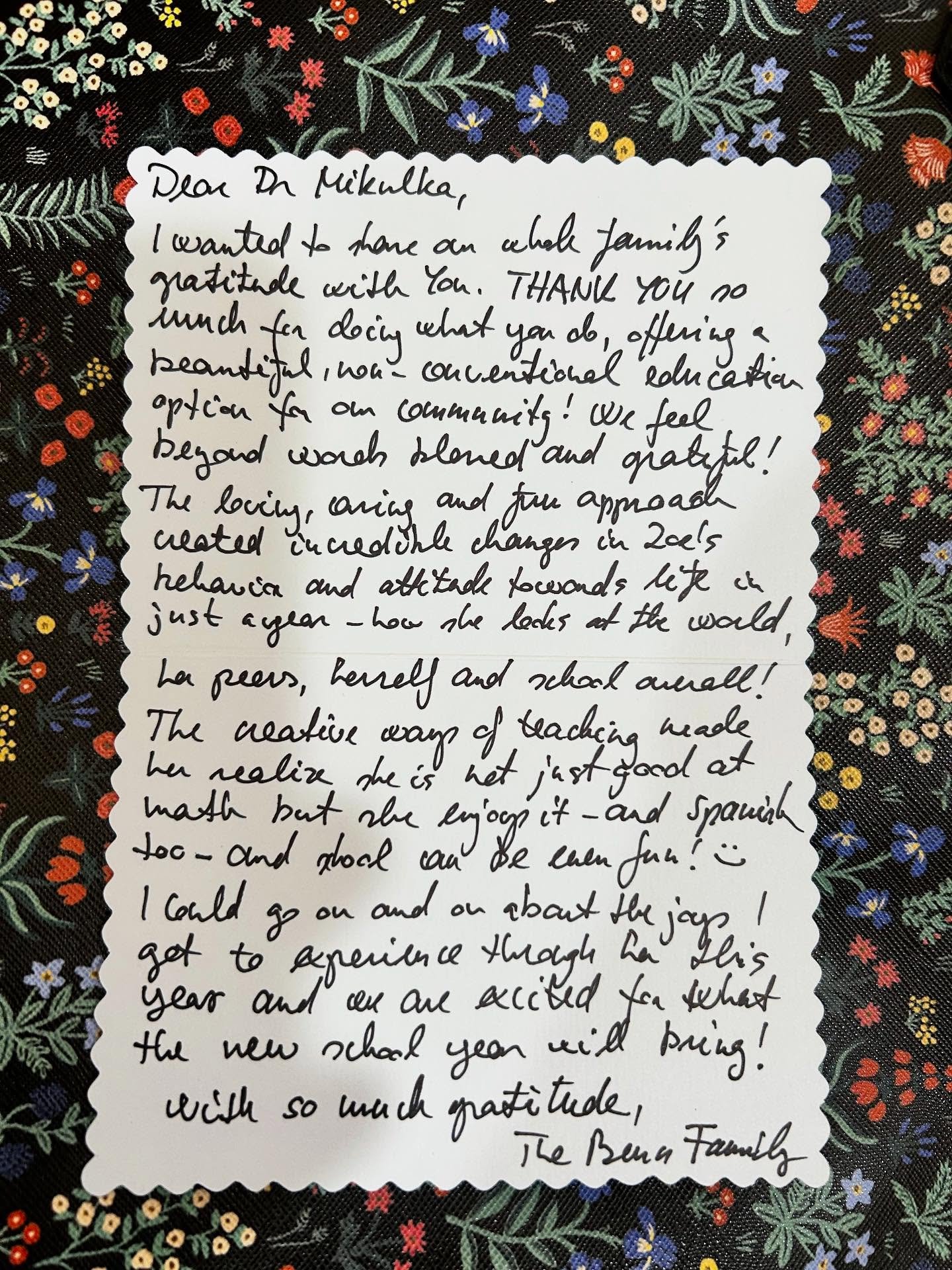 A simple note from a parent can mean everything. It&rsquo;s these moments that make all the hard work feel so worthwhile. #orlandomoms #winterparkfl ##privateschool #orlandoschools orlandoschools