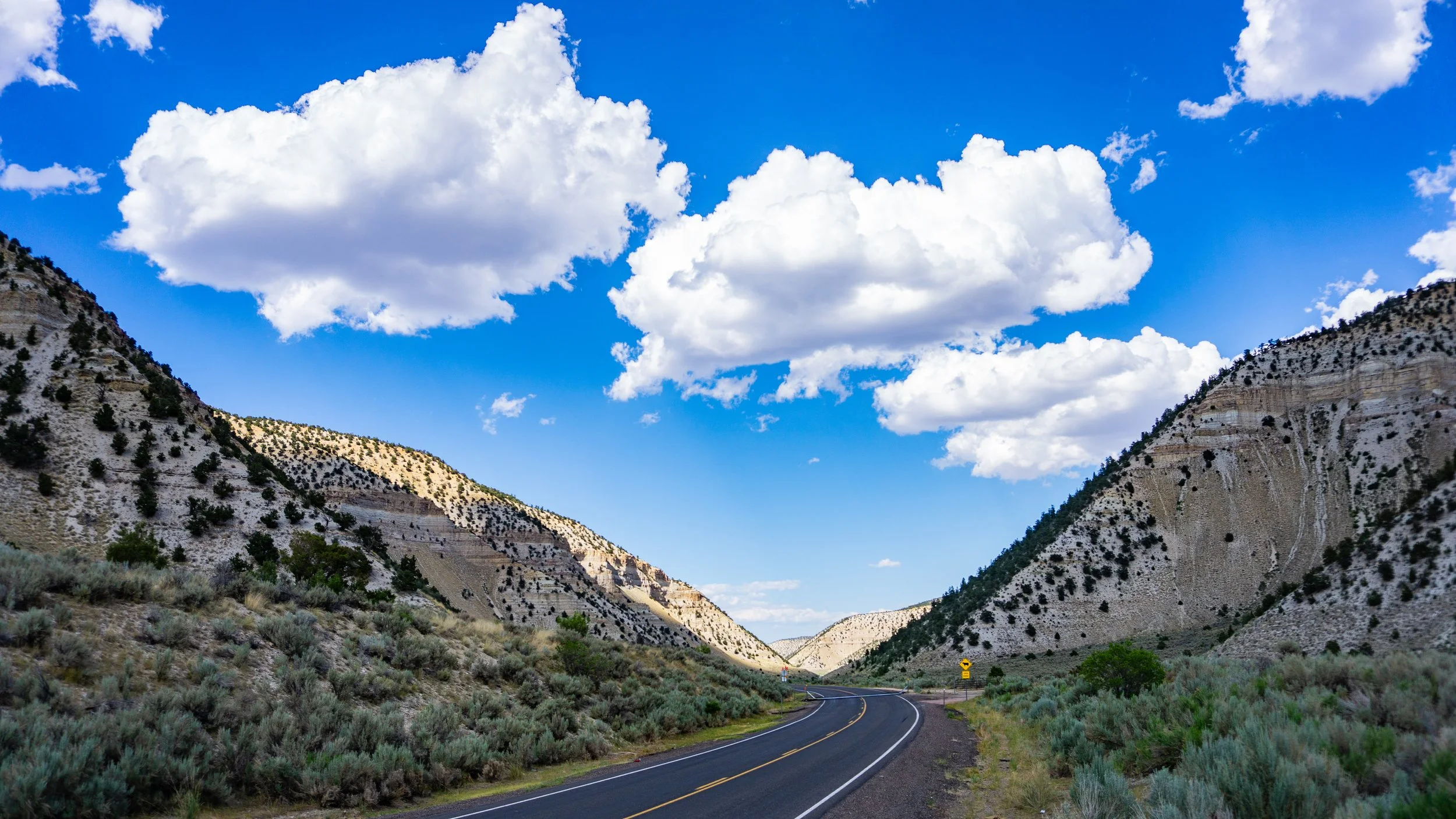 Road leading into Colorado from Northern Utah