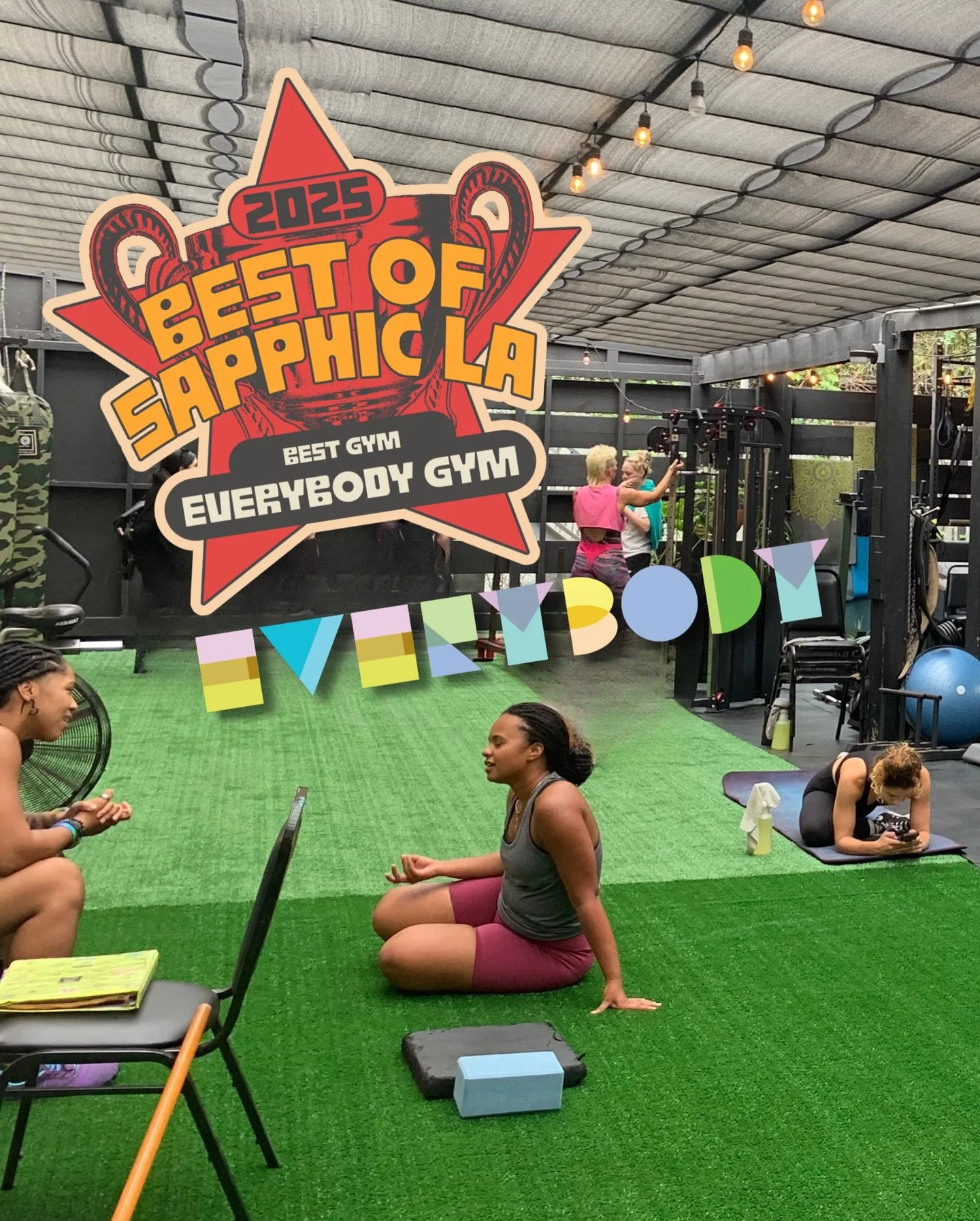 SO PUMPED to be voted Best Sapphic-Friendly Gym by @sapphic.la!🏆💛

We went a little ham with this winner&rsquo;s badge. 😅

Thank you Anita and the whole team at Sapphic LA for creating a centralized portal for connection, culture and community in 