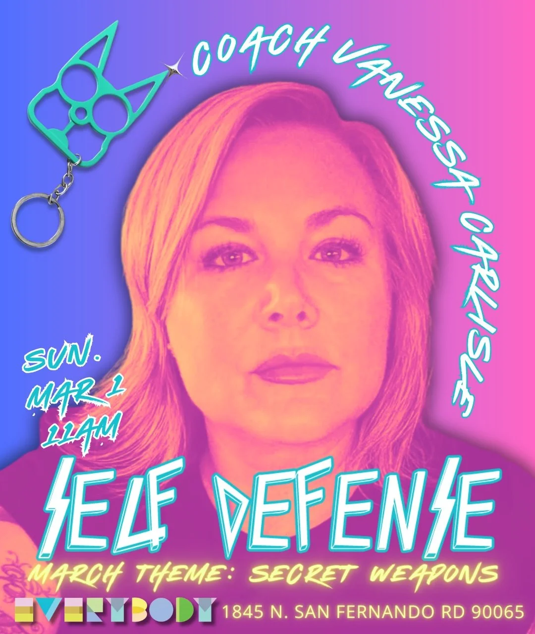 🤜Self-Defense Sunday! MARCH THEME: SECRET WEAPONS😏

There's a lot to be mad about rn. There's also a lot we can take control of. Don&rsquo;t cage your r🅰️ge, come channel it at our monthly Self-Defense class!💪

What&rsquo;s your secret weapon? Is