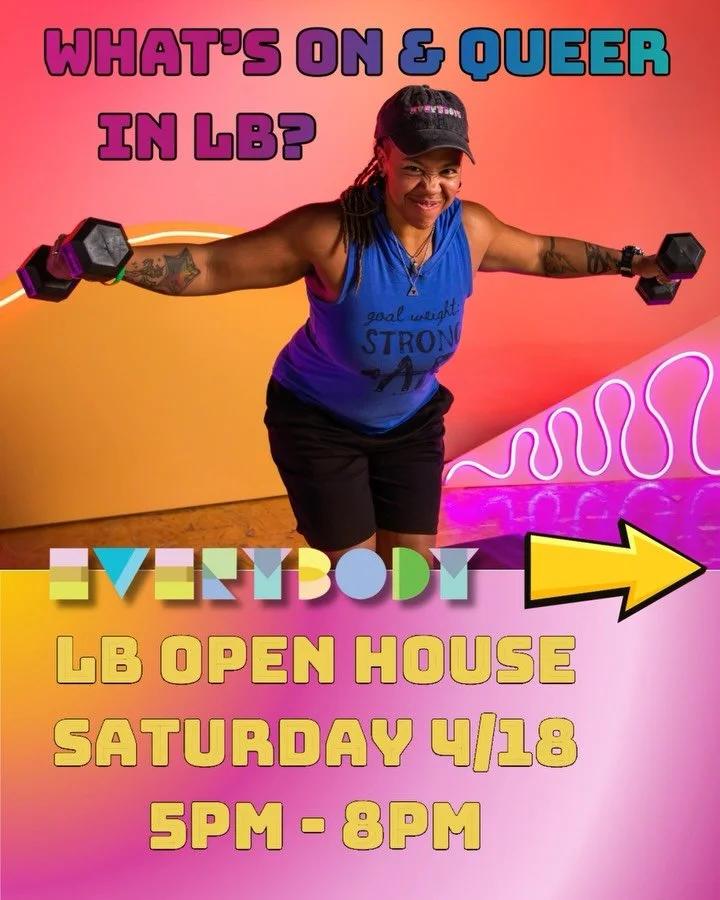 🌈 Long Beach is showing out with LGBTQIA2S+ community events all month long! We&rsquo;re kicking it off with our EVERYBODY Open House this Saturday from 5pm - 8pm. Scroll through to see what else is on this month from our neighbors at @lb.proud @lbi