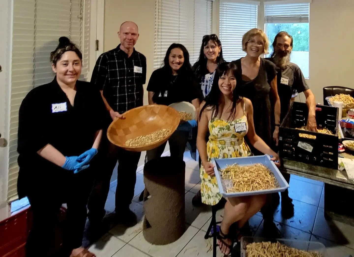 Mesquite Harvesting Walk and Mesquite Milling class at the Chandler Nature Center