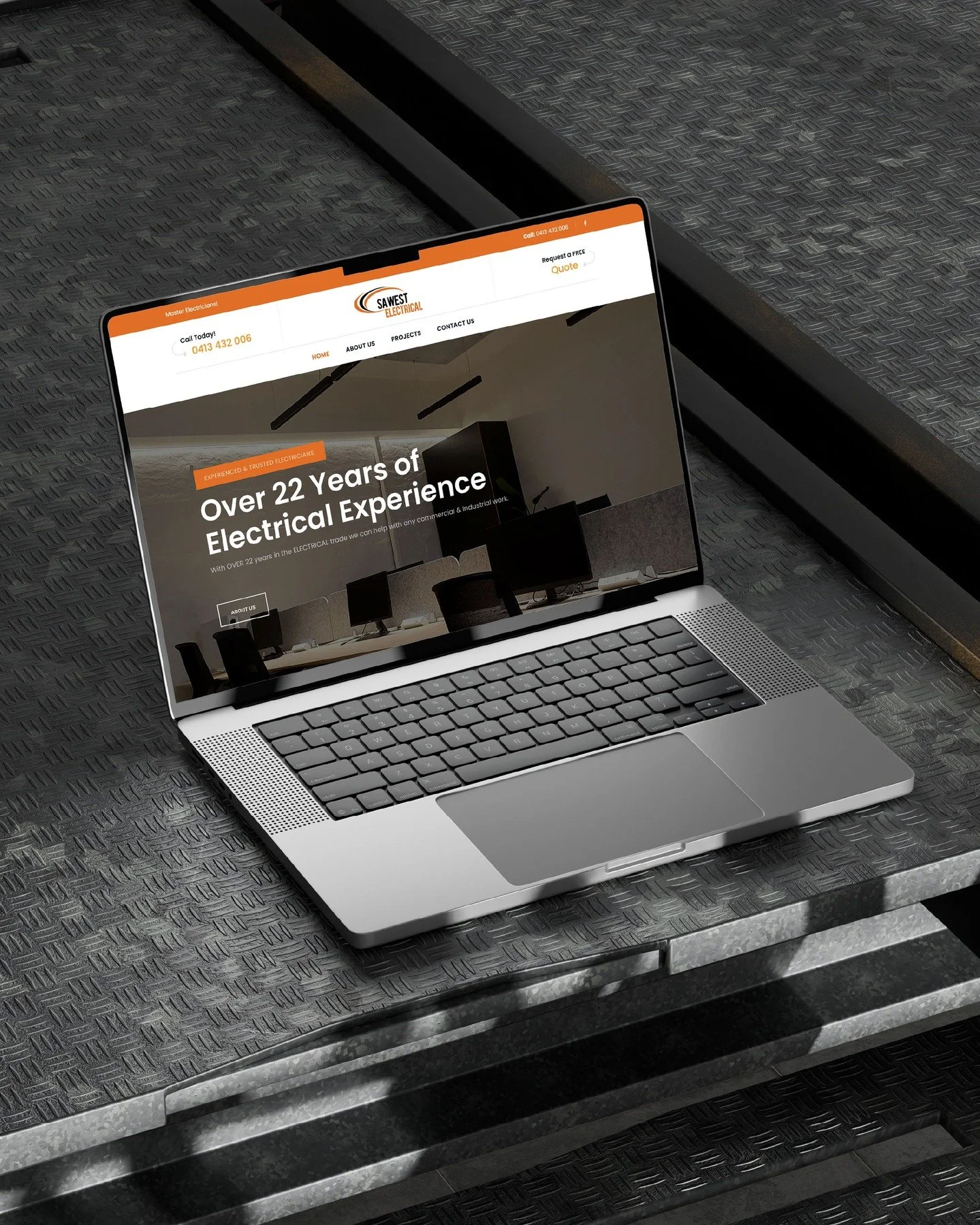 SA West Electrical // A busy commercial electrician with projects spanning hospitality, warehouse, and large-scale fit-outs, Paul from SA West wanted to bring his brand together &mdash; clearly and confidently.

Rather than a full rebrand, we focused