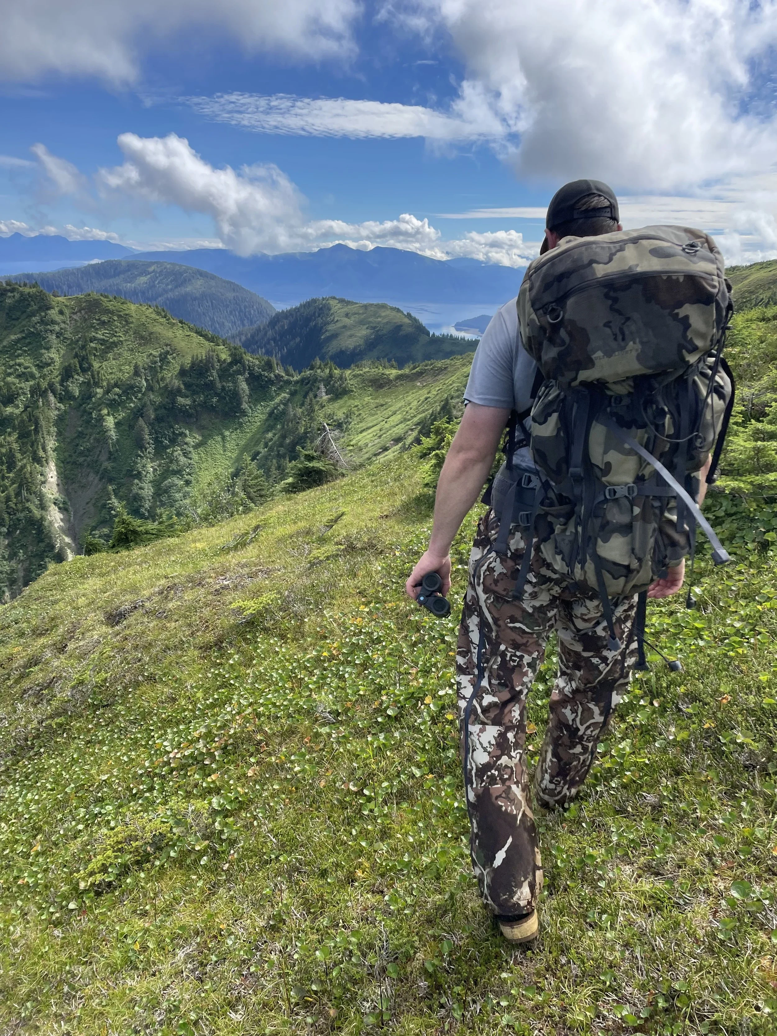 Dustin on a August Deer Hunt for Sitka Blacktail Deer