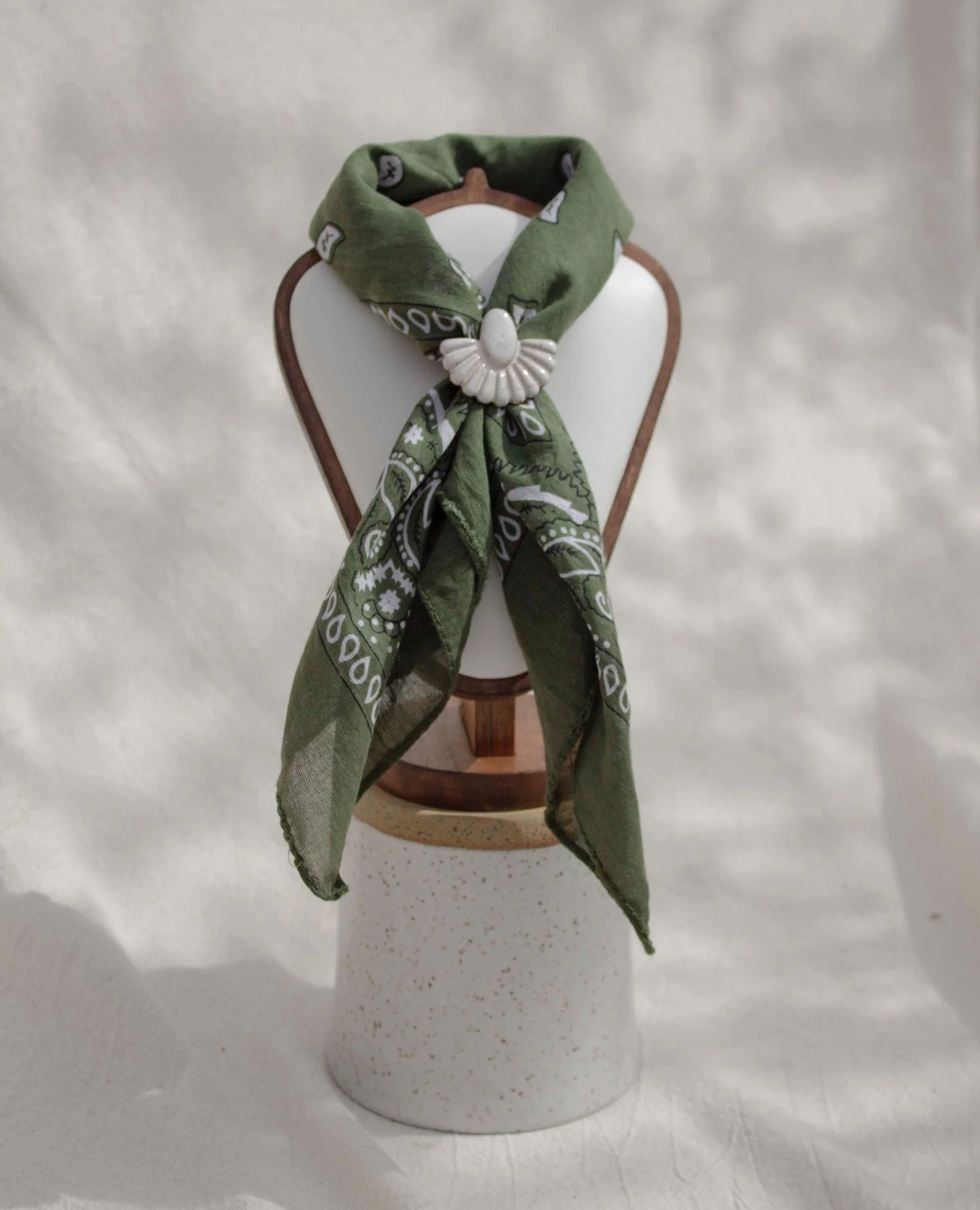 Spring Uniform: the Winslow Concho &amp; Forrest green bandana 🌿