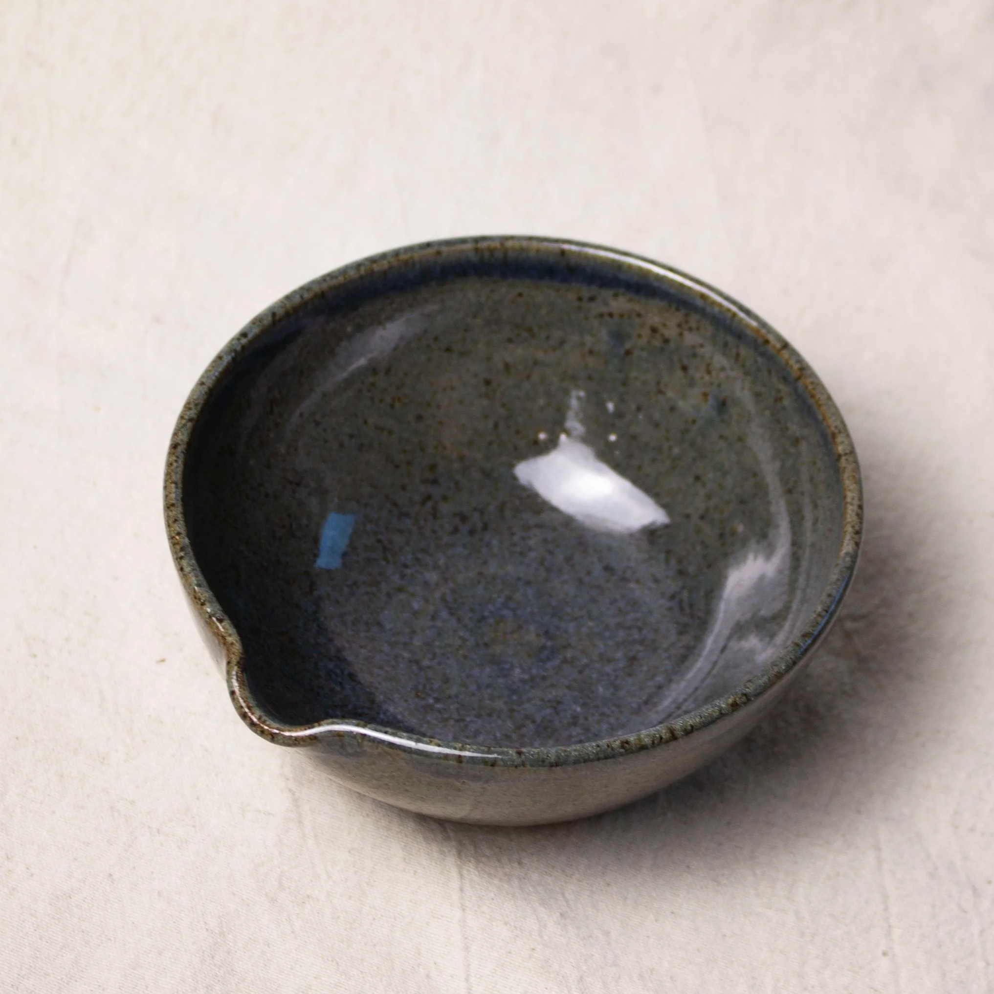 Ceramic Matcha Bowl with Spout, 12 oz, Handmade | Castor Ceramics