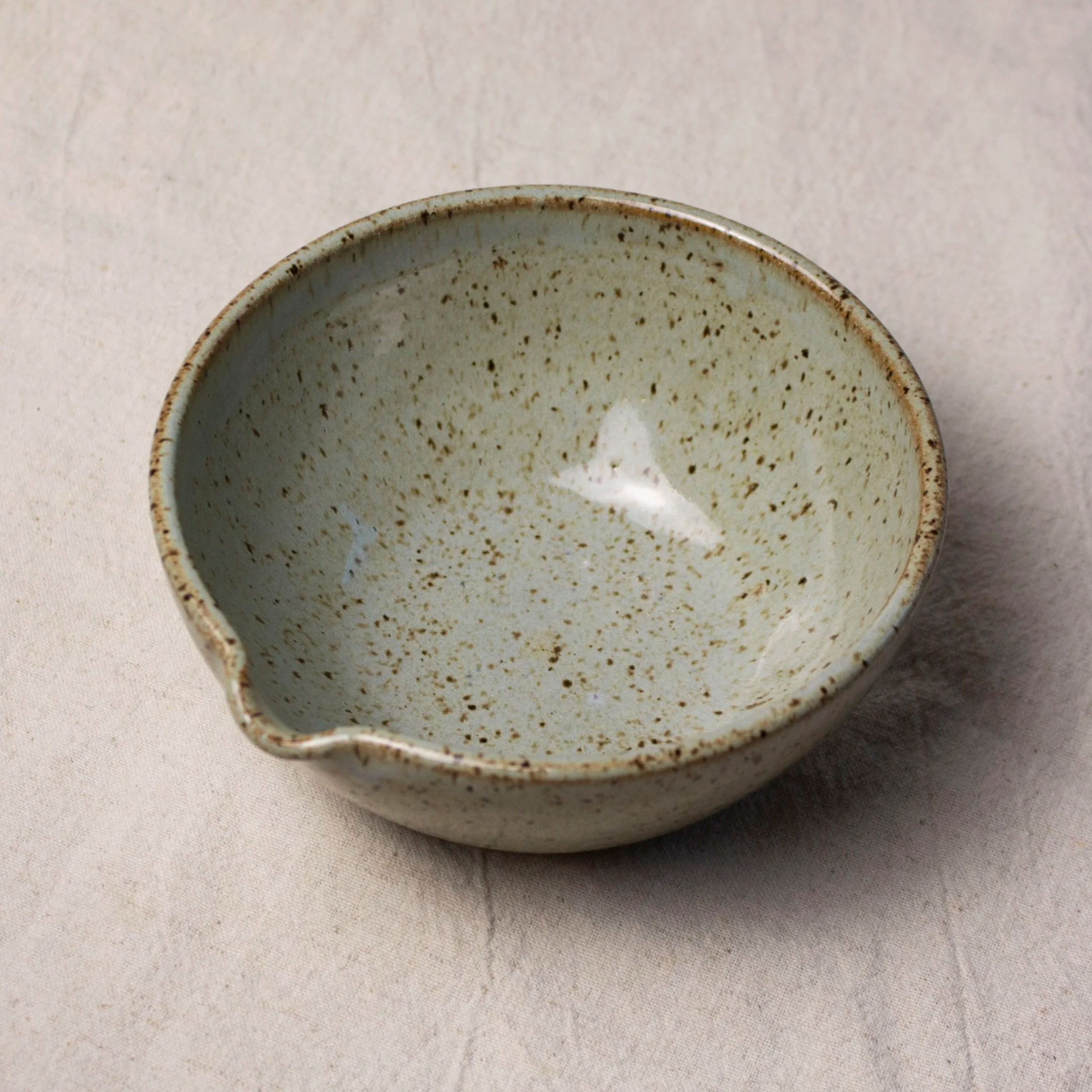 Ceramic Matcha Bowl with Spout, 12 oz, Handmade | Castor Ceramics