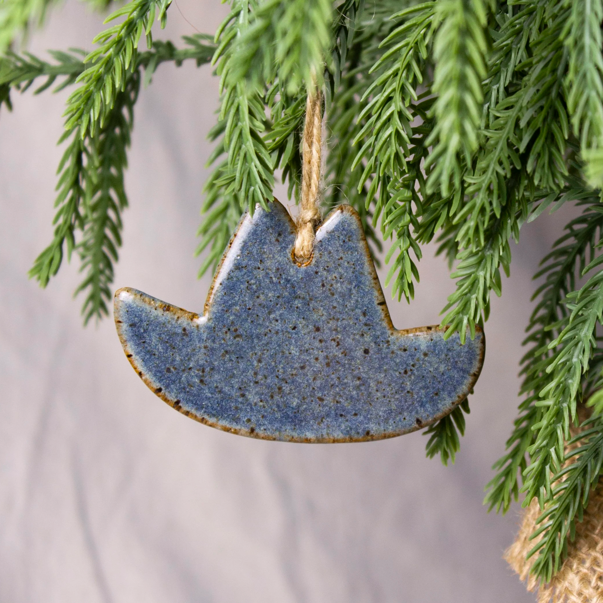 Handmade Ceramic Cowboy Hat Ornament | Castor Ceramics Denver