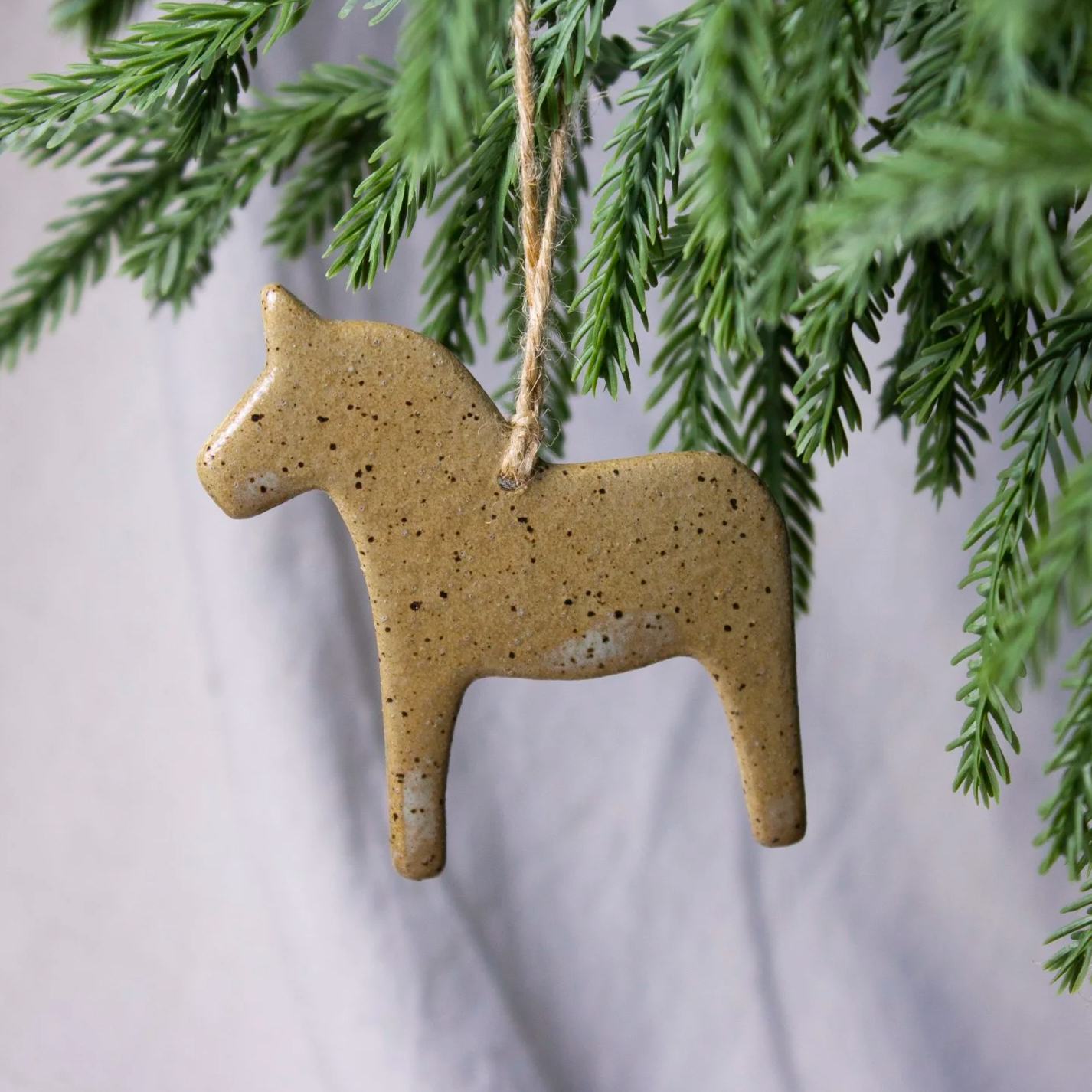 Pony Ornament | Handmade Ceramic Horse Ornament | Castor Ceramics