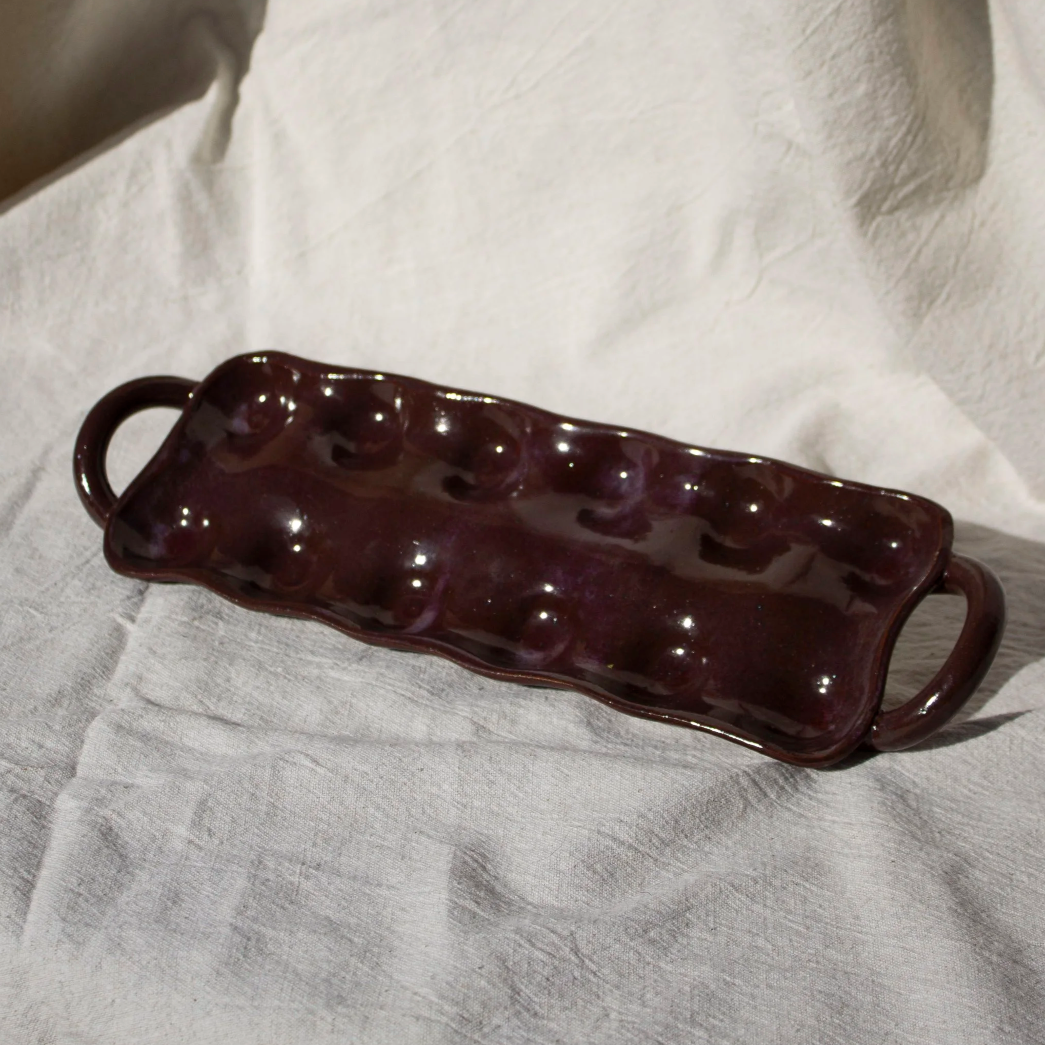Handmade Ceramic Egg Tray, Holds 12 Eggs | Castor Ceramics
