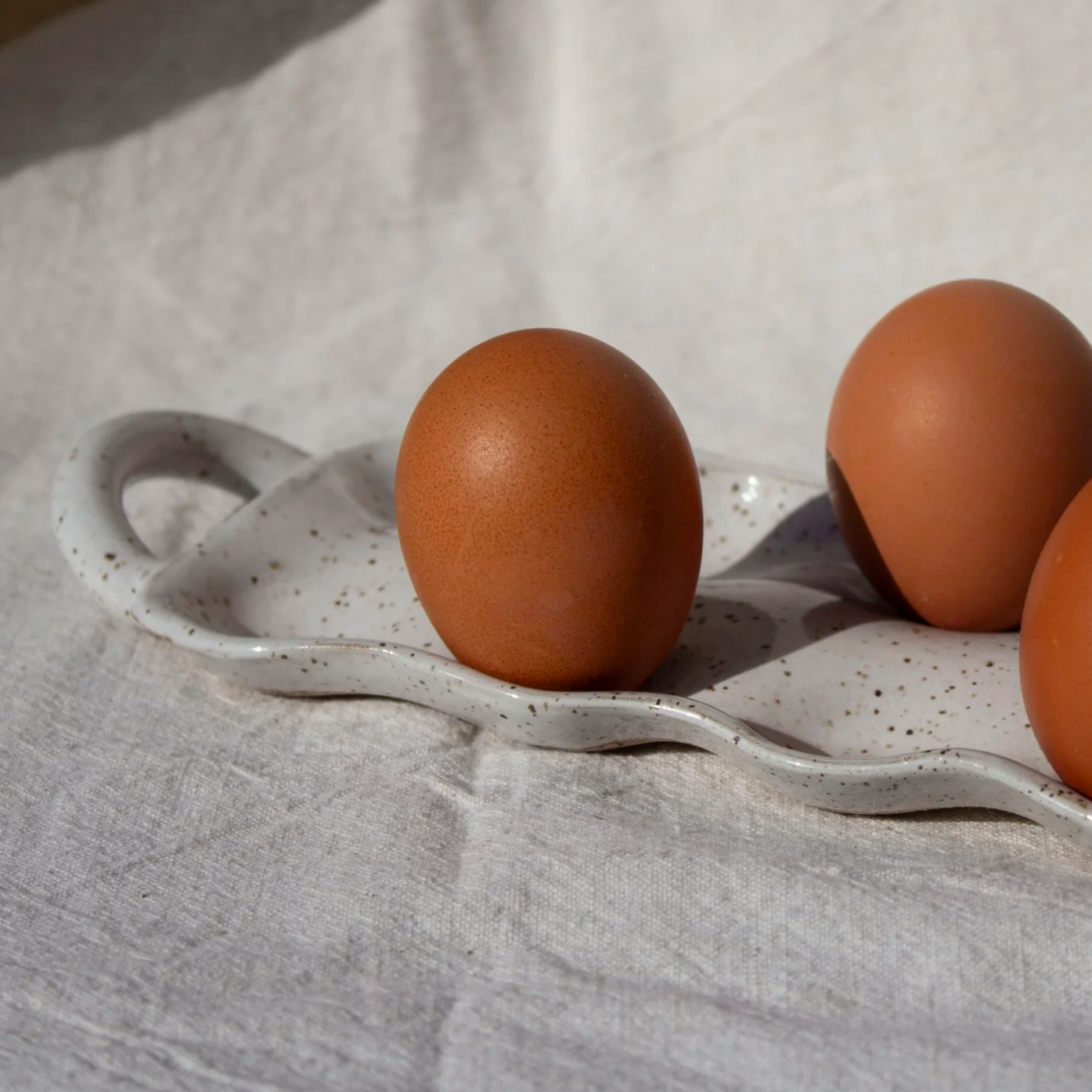 Handmade Ceramic Egg Tray, Holds 12 Eggs | Castor Ceramics