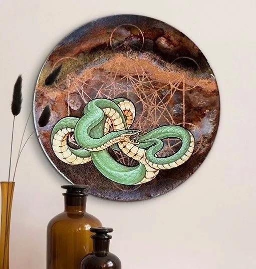 Ouroboros of the hidden path | Primary Work on Aluminium