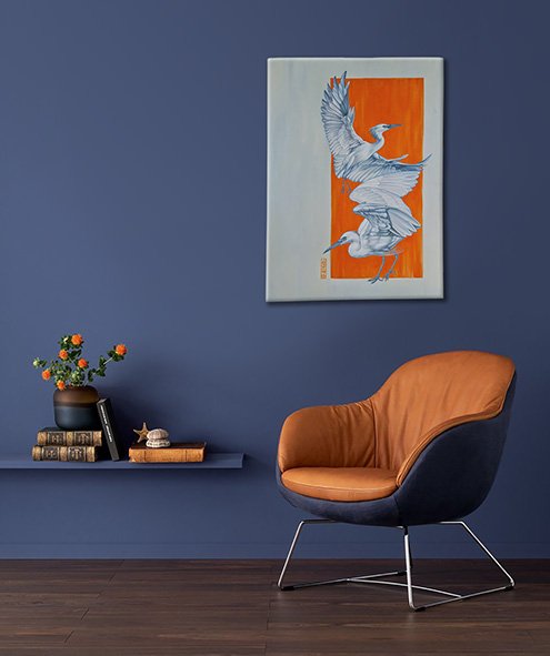 Floating whale ephemeral waters resin painting gemma Stylz 