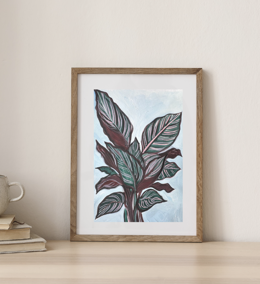 Plant Painting Framed - Bridget Bahlmann Fine Art