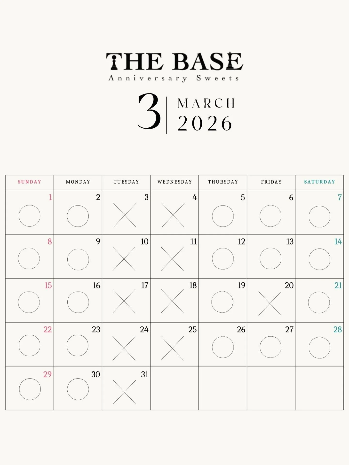 3月の営業日について
3月20日(金)は、イベント出店のため、臨時休業とさせていただきます。

Regarding Business Days in March

We will be temporarily closed on Friday, March 20th due to operating a booth at an event.

【THE BASE Anniversary sweets】
● 場所：中軽井沢駅2階
〒389-0111長野県北佐久郡軽井沢町長倉３０３７&minus;１