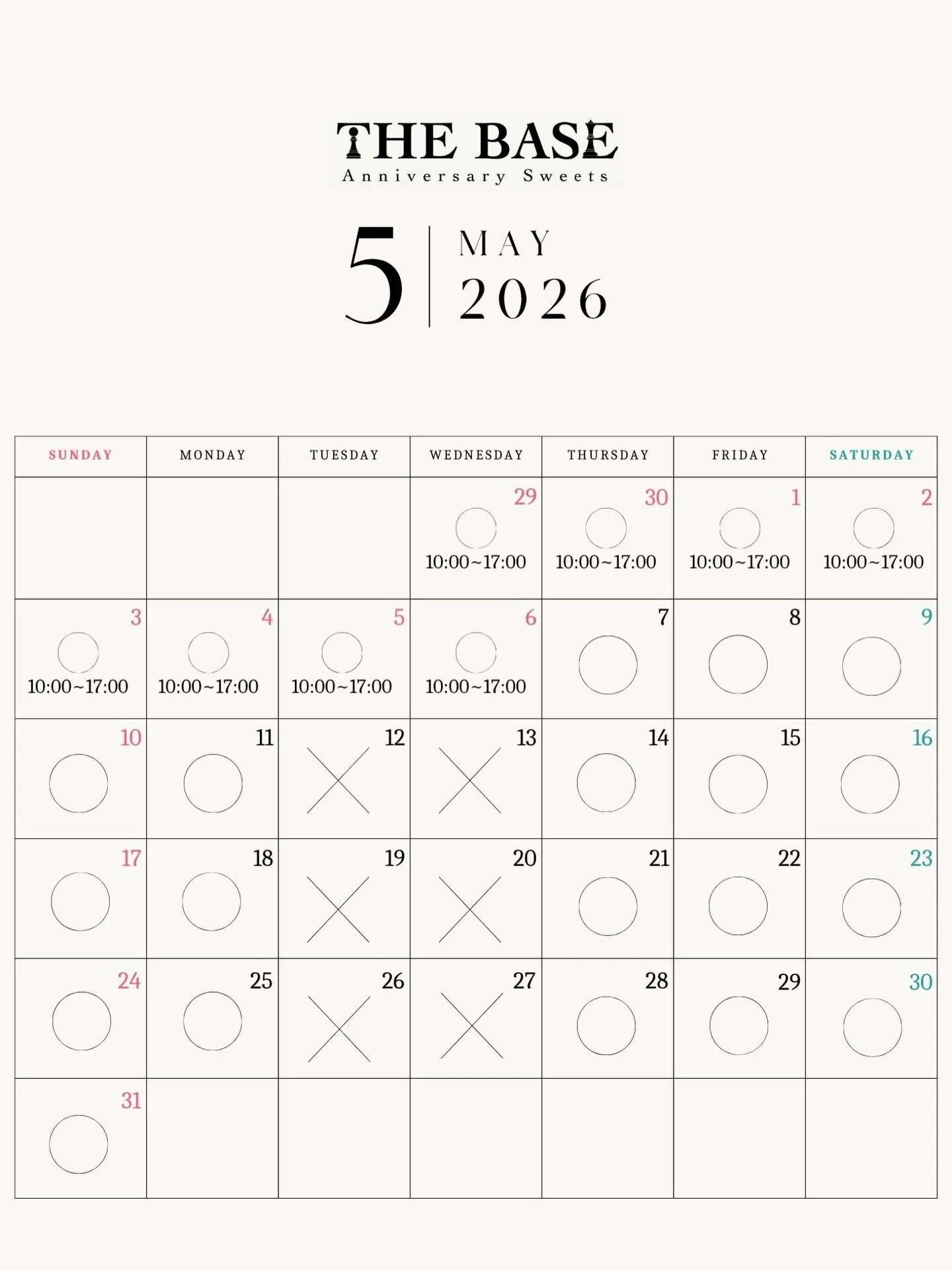 📢GWと5月の営業について

ゴールデンウィークは「定休日に関わらず毎日営業」いたします。
また、営業時間は「10:00〜17:00」となります。

皆様のご来店を心よりお待ちしております。

【ご予約について】
お席のご予約を承っております。
InstagramのDMにて、以下の内容をお伝えください。
①ご希望のお日にち
②お名前
③人数

なお、スフレパンケーキは『先着順』となりますので、お並びのお客様最優先となります。スフレパンケーキのご予約・お取り置きはいたしかねますのでご了承ください