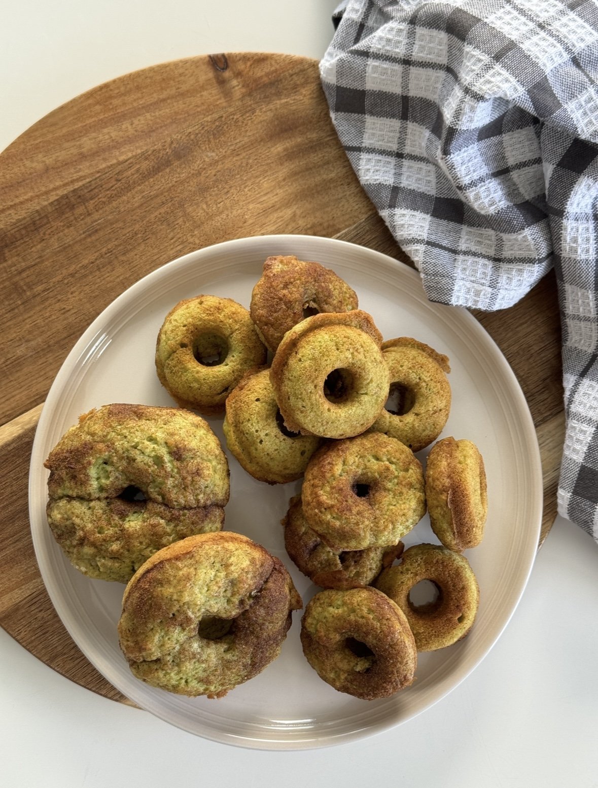 Apple Spinach Donuts