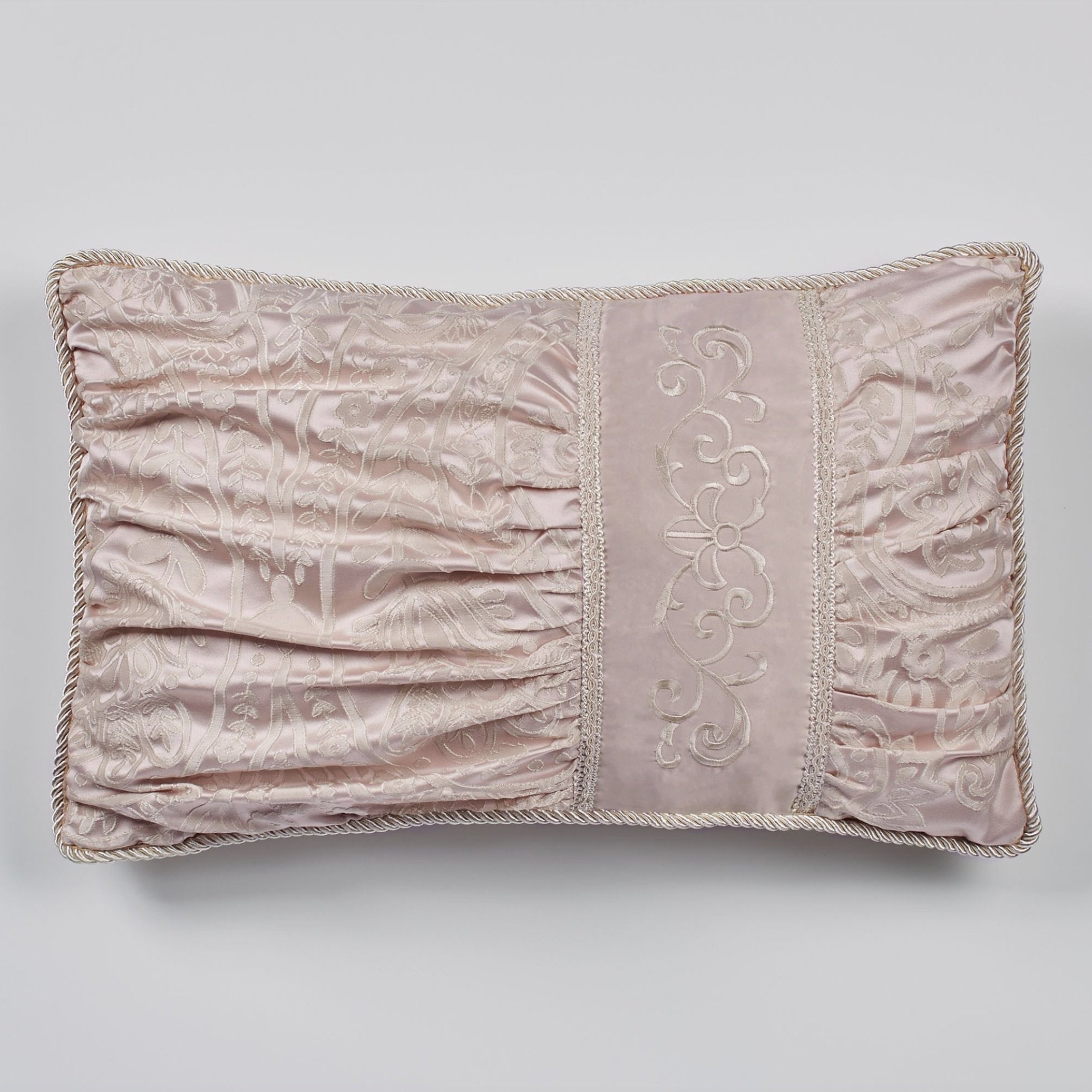 Princess Corded Shirred Pillow Blush Rectangle #AC58-006.jpeg