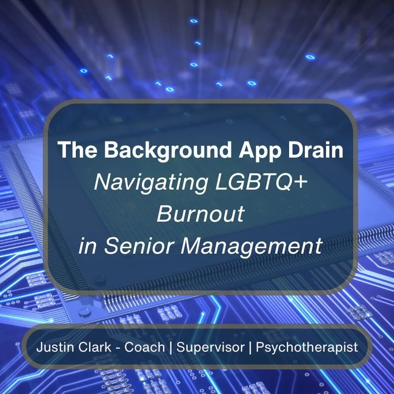 The Background App Drain: Navigating LGBTQ+ Burnout in Senior Management