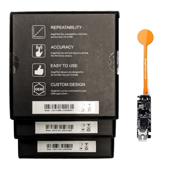Calibrated USB 15mm Bundle - One of each 4.5N, 45N & 450N sensors