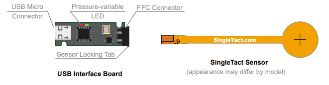 SingleTact USB Board & sensor