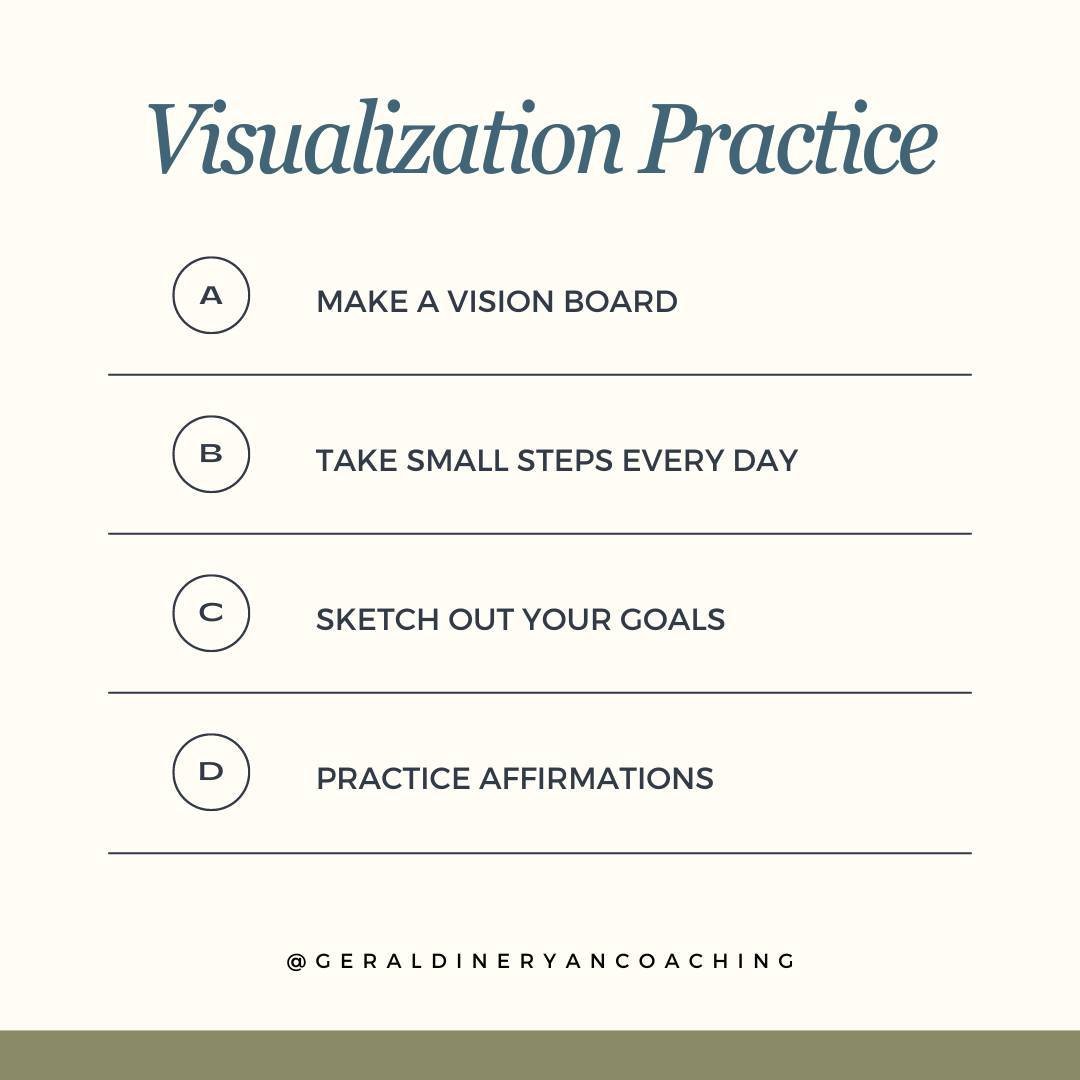 Visualization practice for what you want in life is very important. ⁠
⁠
Here are my 4 steps to put into place 💫⁠
⁠
#visualization #clarity #futurevision #futureclarity #manifestation #futuregoals #lifecoach #lifecoachingireland