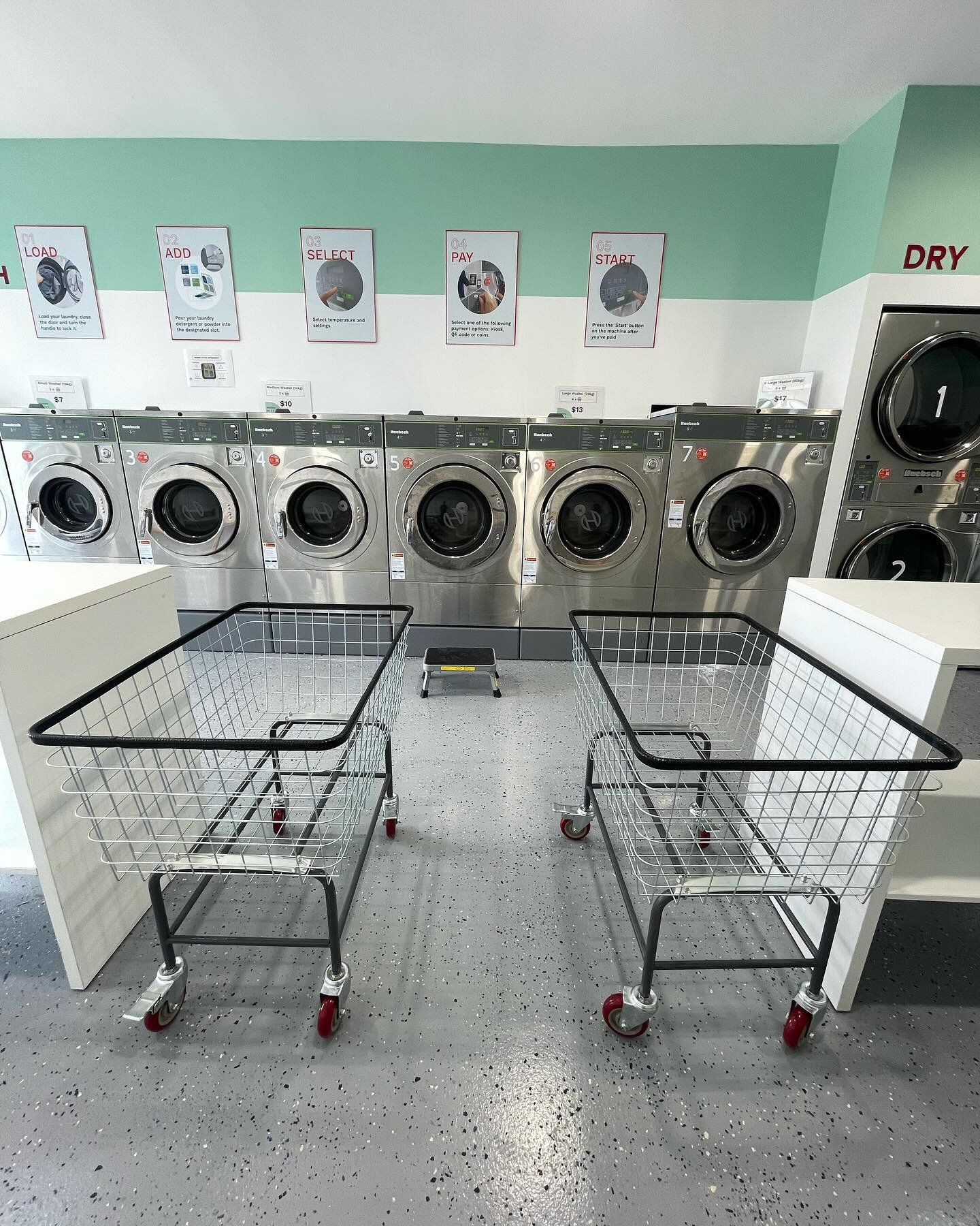4 UPGRADES WE HAVE MADE THIS MONTH
.
1️⃣ Laundry Carts: No more carrying wet laundry to put into a dryer. Transport months of laundry from wash to dry to car safely 🚗 

2️⃣ Loyalty Program: Use the code on the card, spend up to $100 over your lifeti