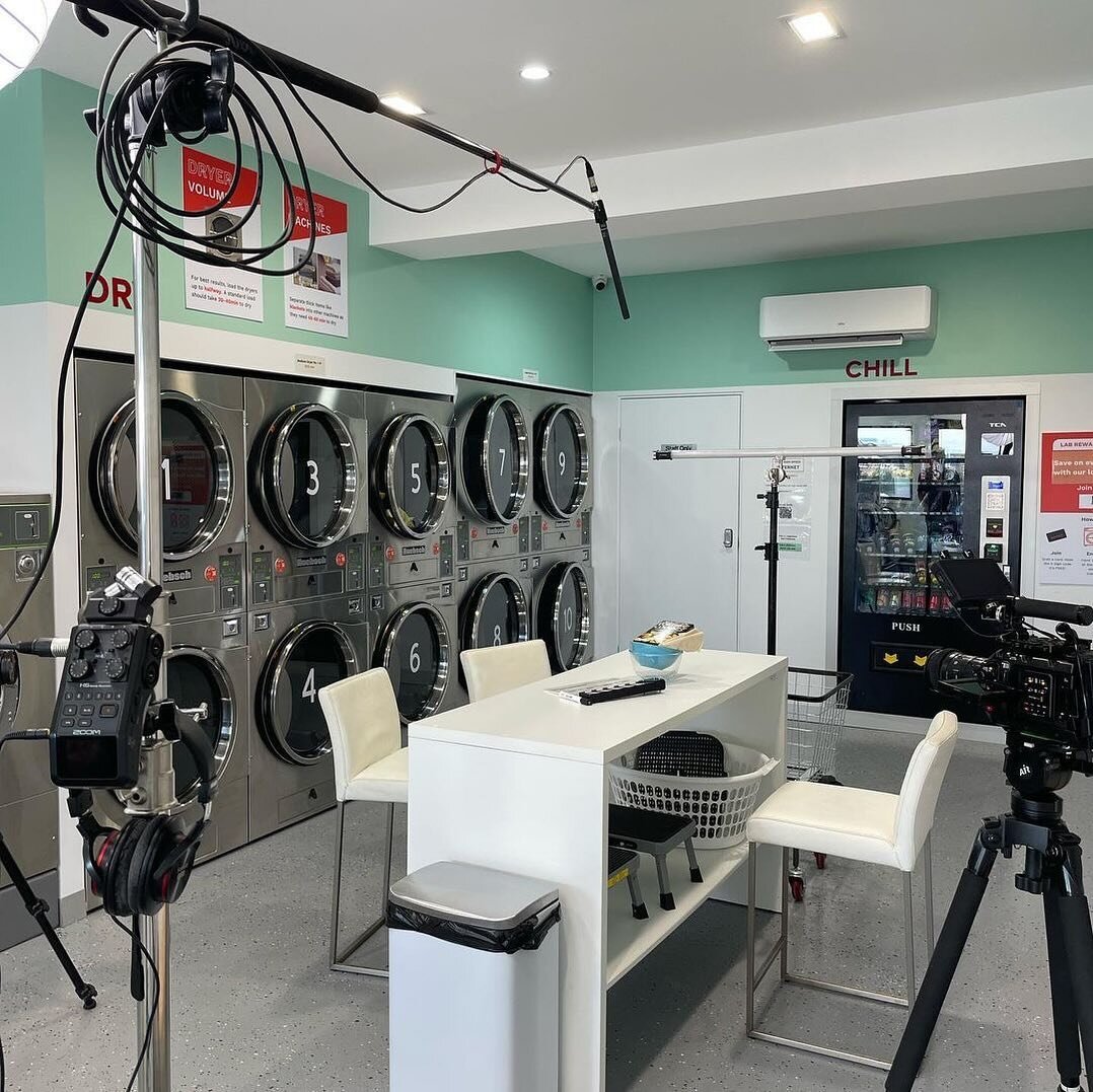 Big thanks to @airingyourdirtylaundryaus for choosing our space for their latest episode! 🎙️ Loved the vibes? Our laundromat is available for your next shoot. DM us to book your spot! 🎥 ✨