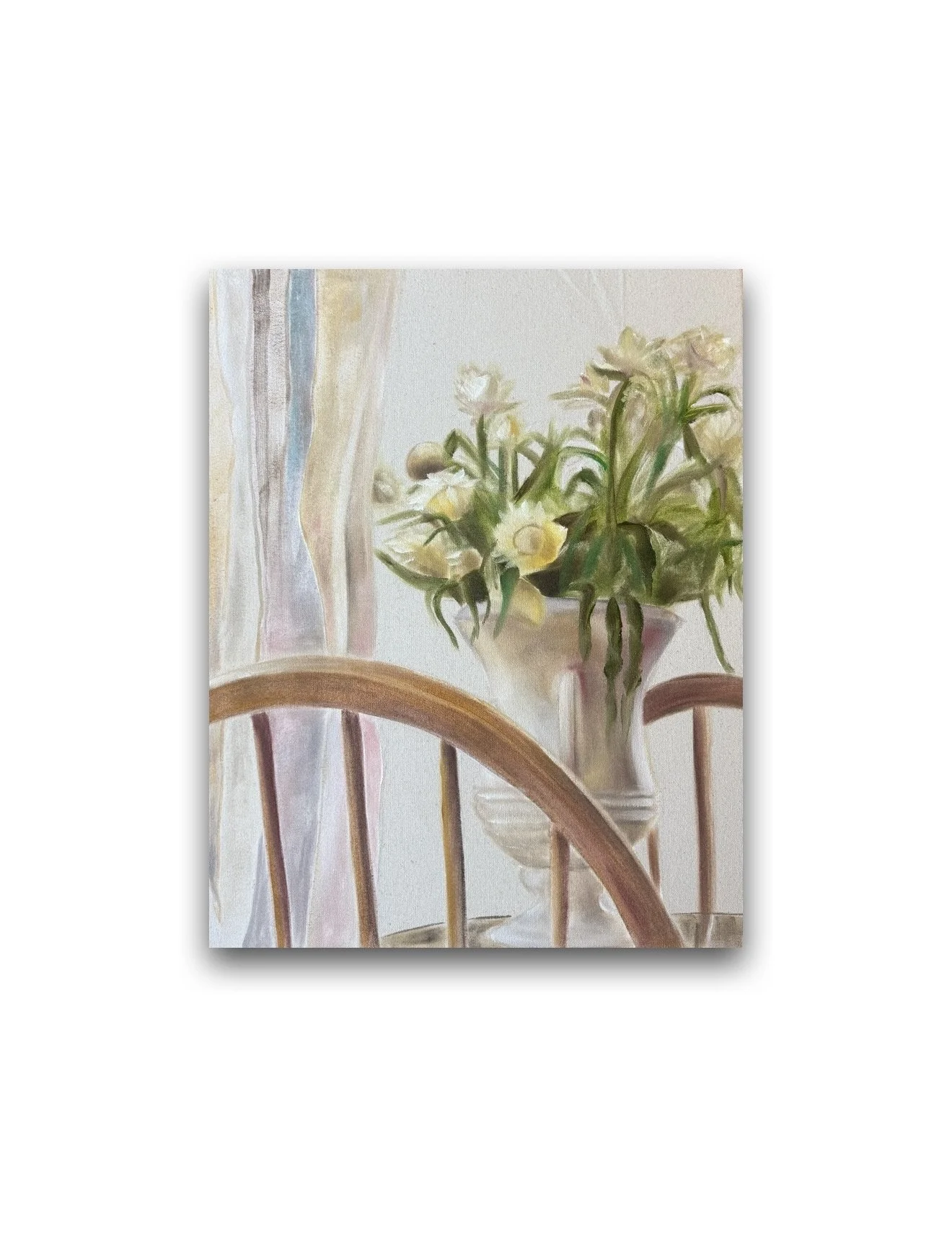 She always has fresh flowers on her dining room table