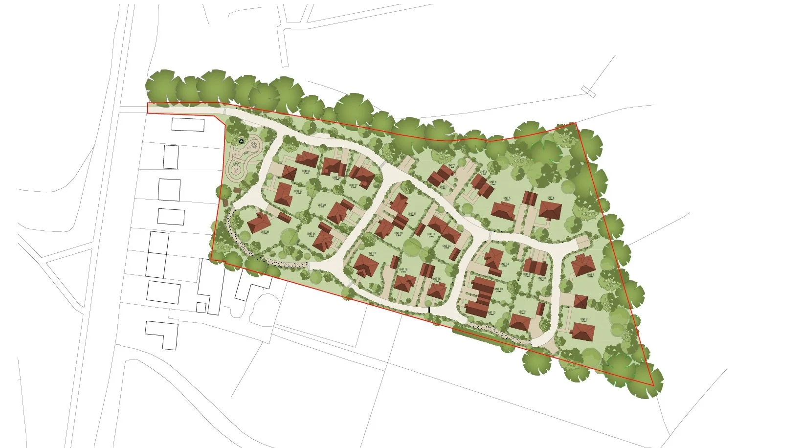 Development of 28 houses, Cranleigh, Surrey