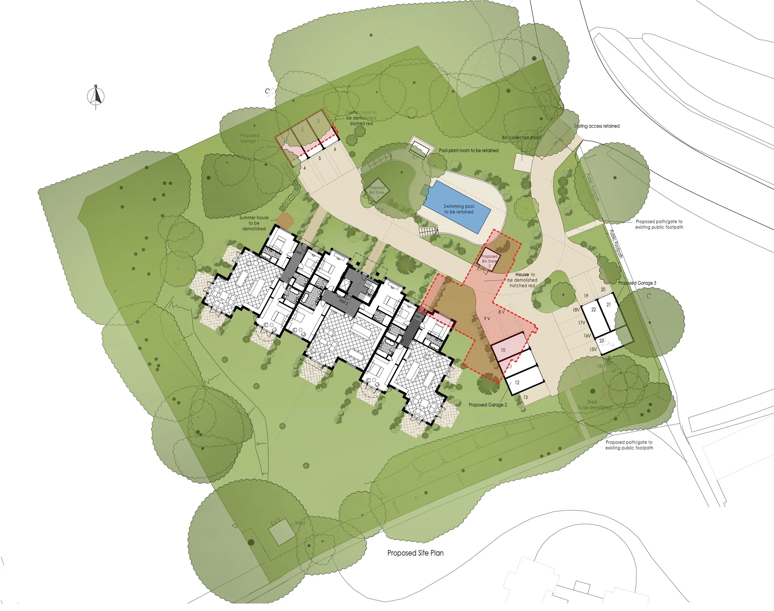 Development of 9 apartments, Farnham, Surrey