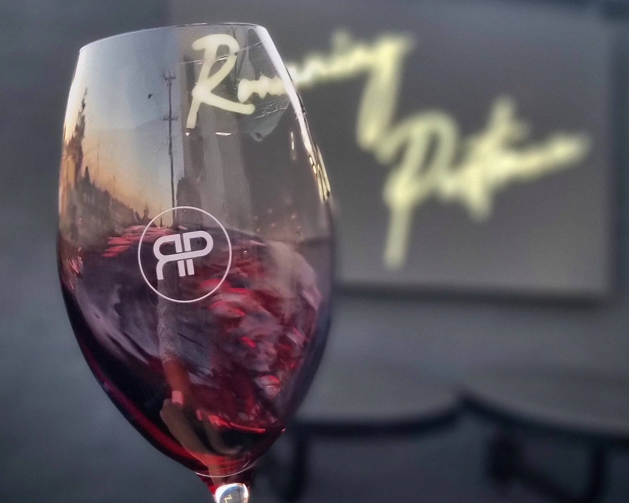 Red wine on the deck