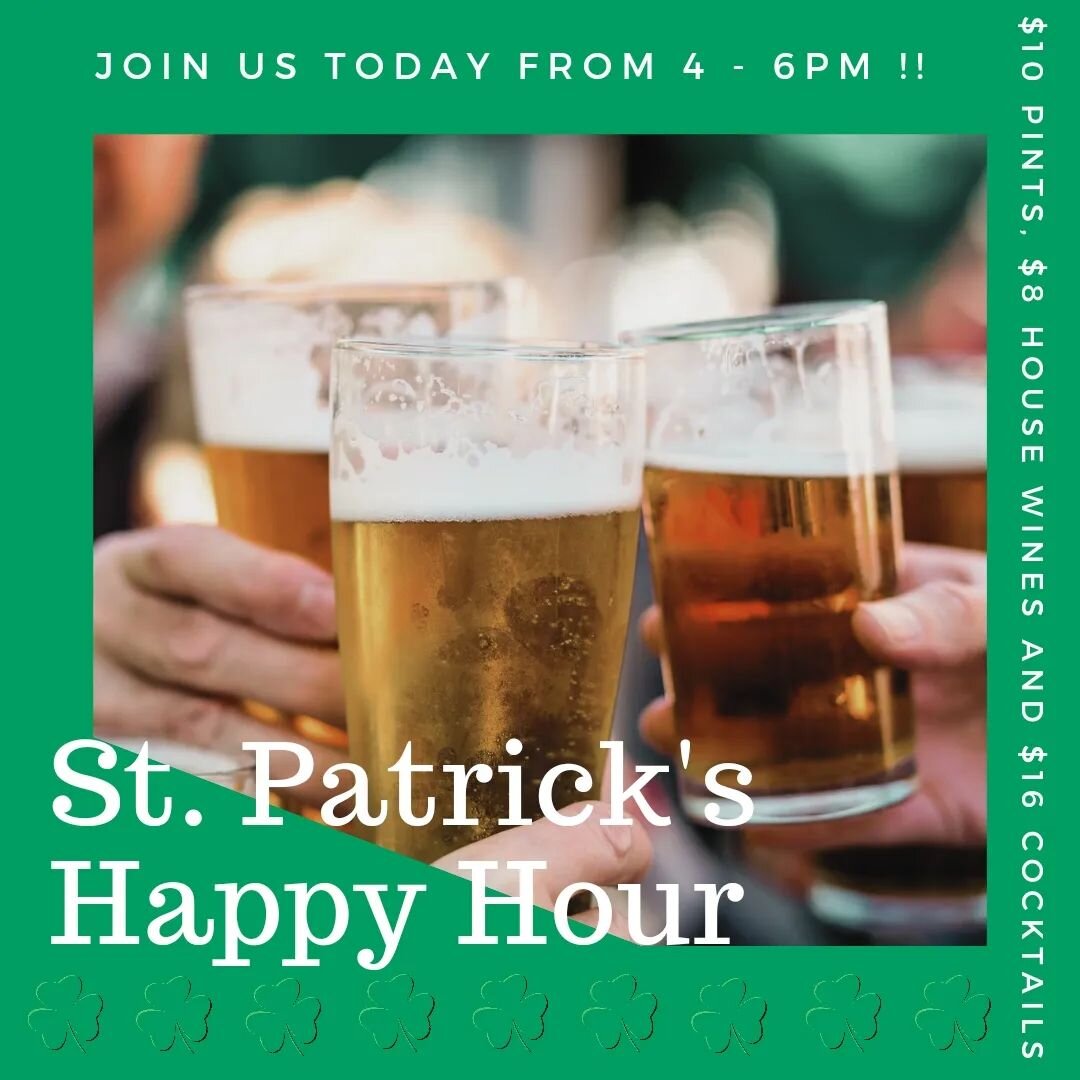 ☘️ HAPPY ST. PATRICK'S DAY CAMBERWELL ☘️ 

Happiest of hours, let's celebrate!! Why the hell not!!

4pm - 6pm

$10 Pints 
$8 House Wines
$16 Cocktails 

#sundaysession