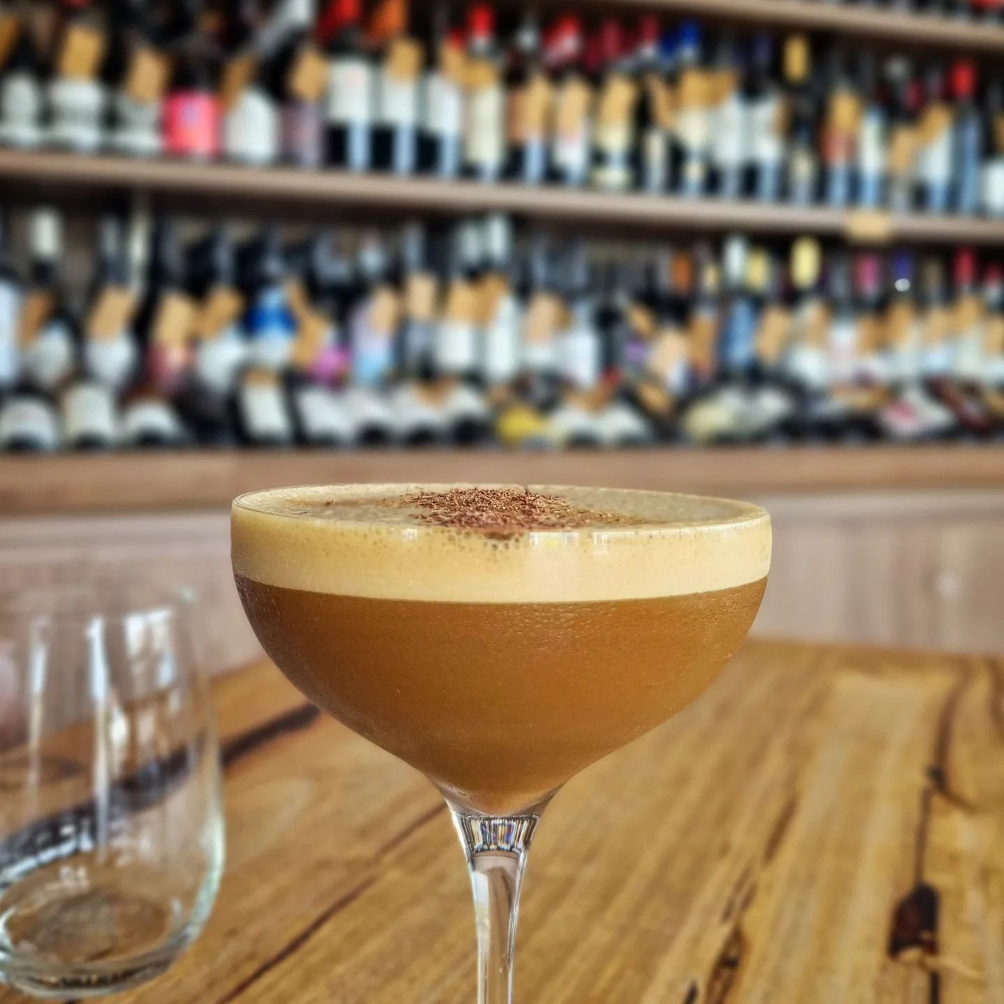 When you're unsure which bottle to choose from the library, that is our wine wall...

... Start with a Maple Espresso Martini 👌🏼

#humpday #timetorelax