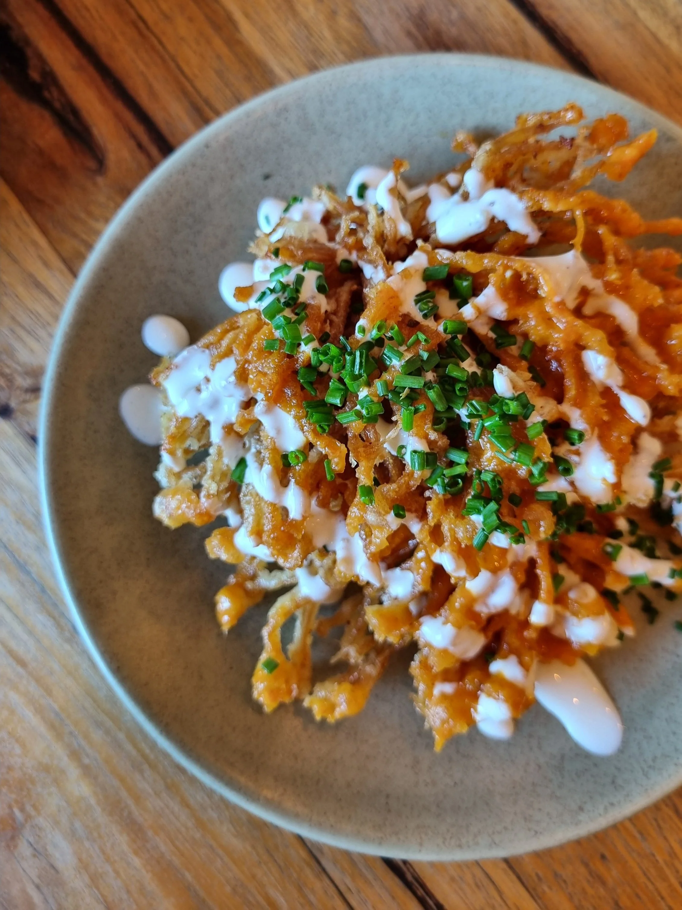 Buffalo Enoki wings, vegetarian, spicy and delicious