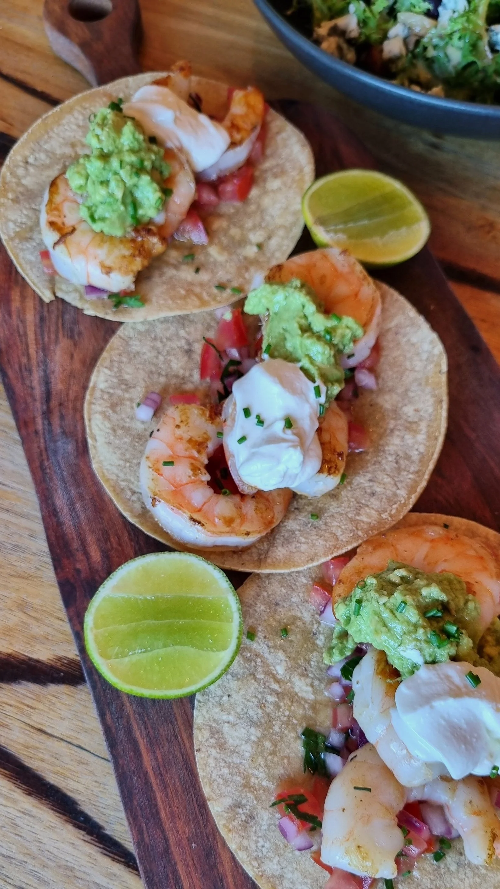 Prawn Tacos, served individually for however many you need! 
