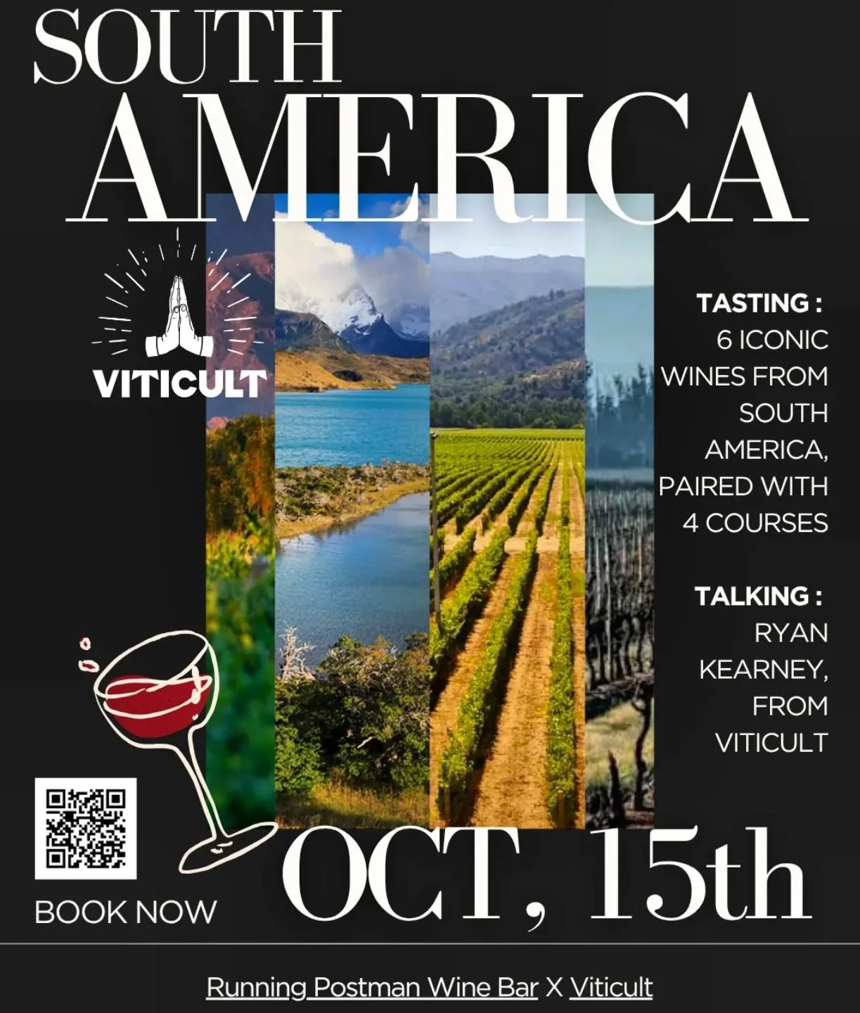 🍷 OUR NEXT WINE DINNER🍷 ...

Wine lovers, pack your taste buds &mdash; we&rsquo;re flying off to SOUTH AMERICA! 🌎✈️

📅 Wednesday 15th October
🕖 6:45pm departure

On the itinerary:
✨ 6 South American wines (spoiler: not just Malbec!)
✨ 4 courses
