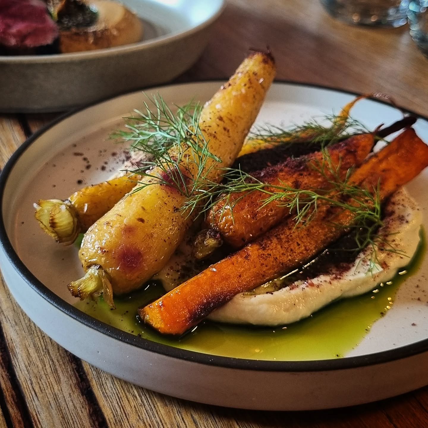 Heirloom carrots with silky tahini cream &mdash; trust us, it&rsquo;s the one !!