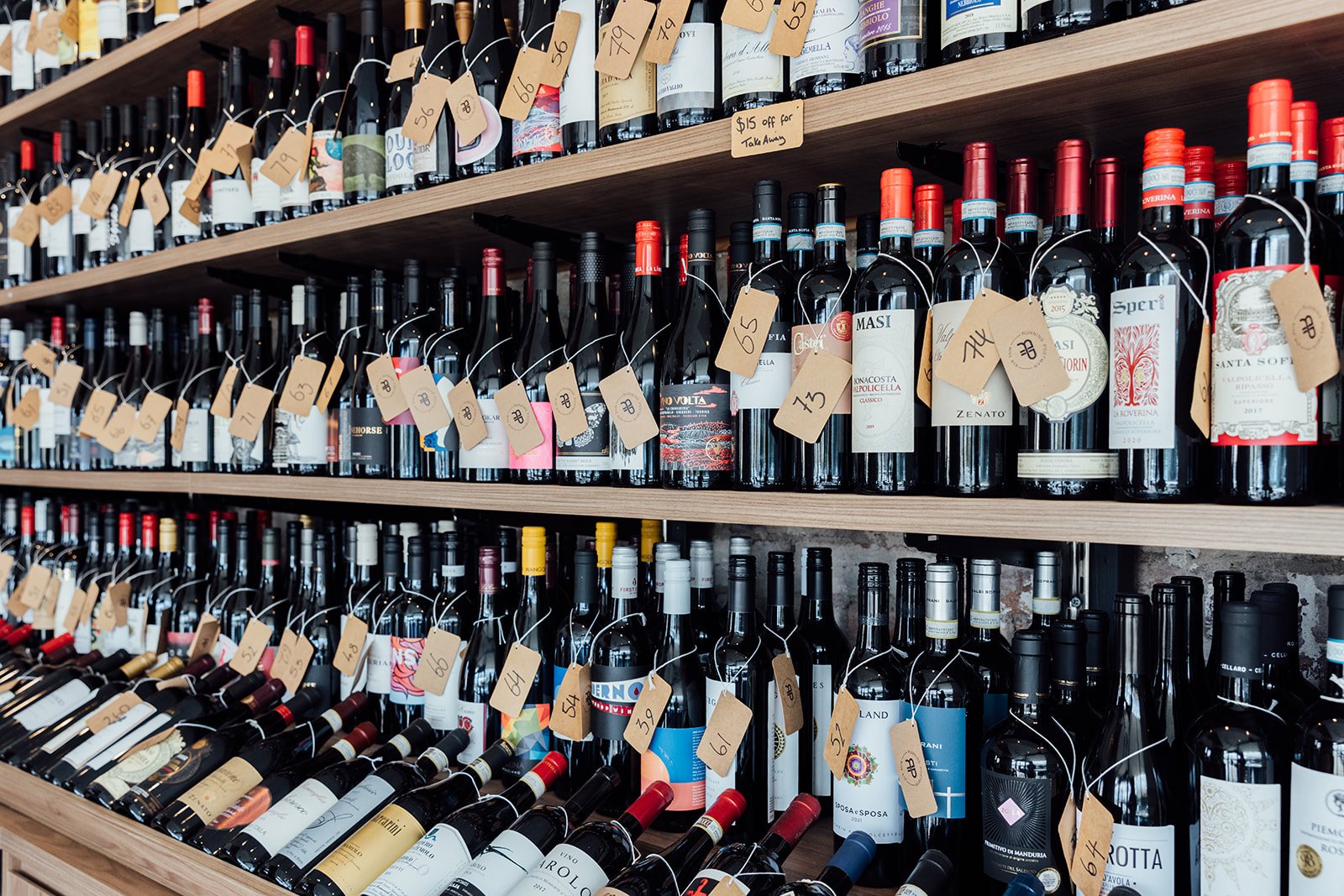 Possibly the largest WINE WALL in the eastern suburbs. Monthly wine dinners