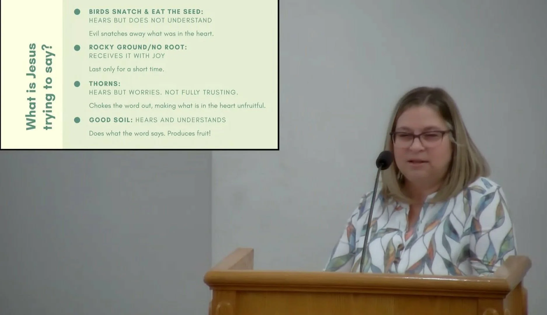 Lisa Stenger, Christian Speaker at Doylestown Mennonite