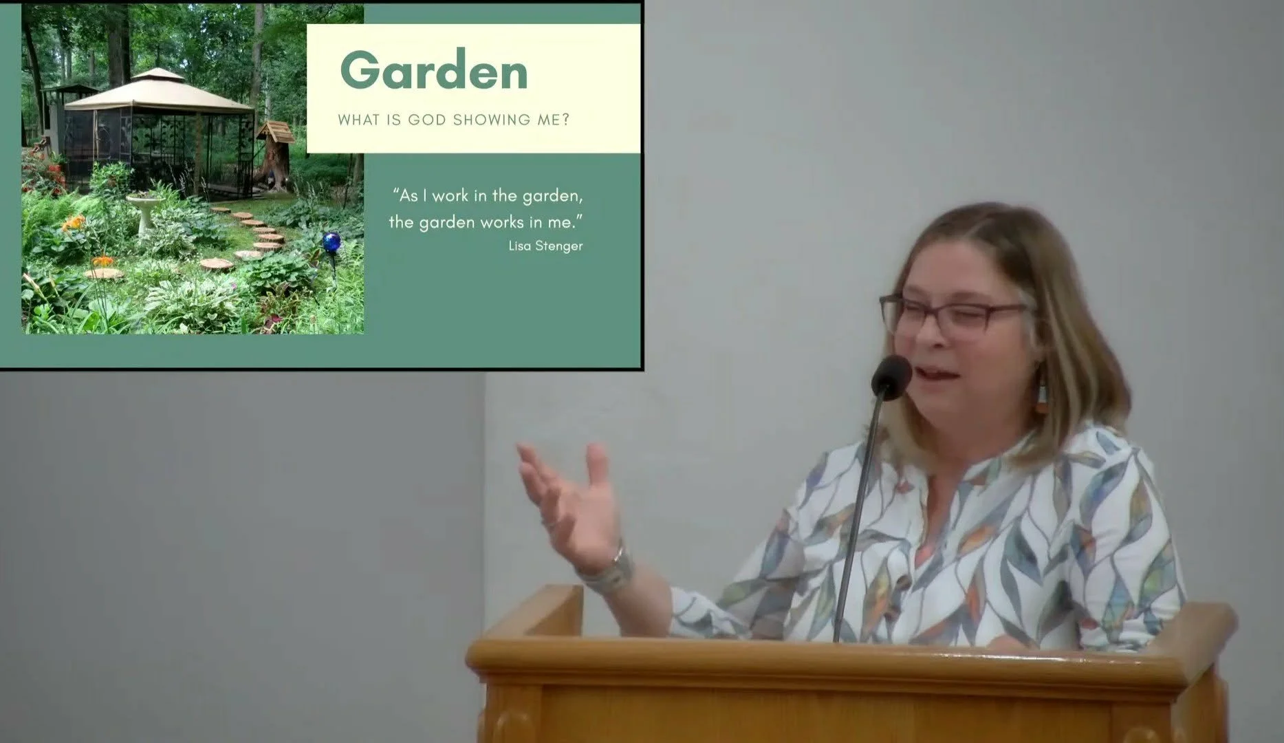 Lisa Stenger., Christian Speaker at Doylestown Mennonite