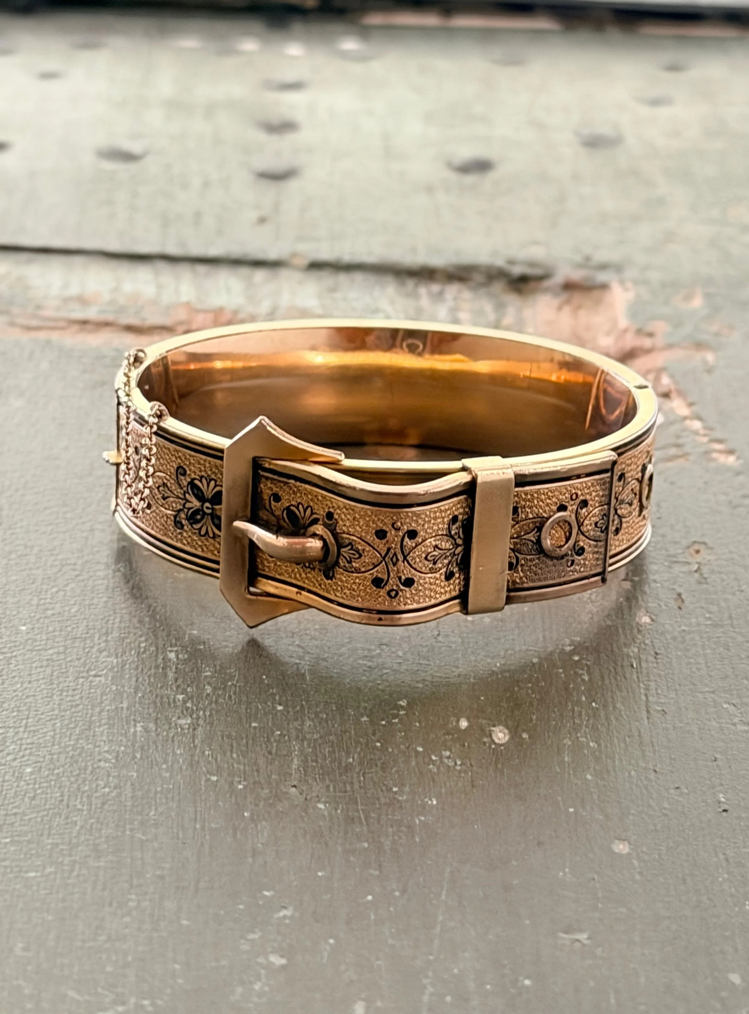 Victorian 14k Buckle Bracelet