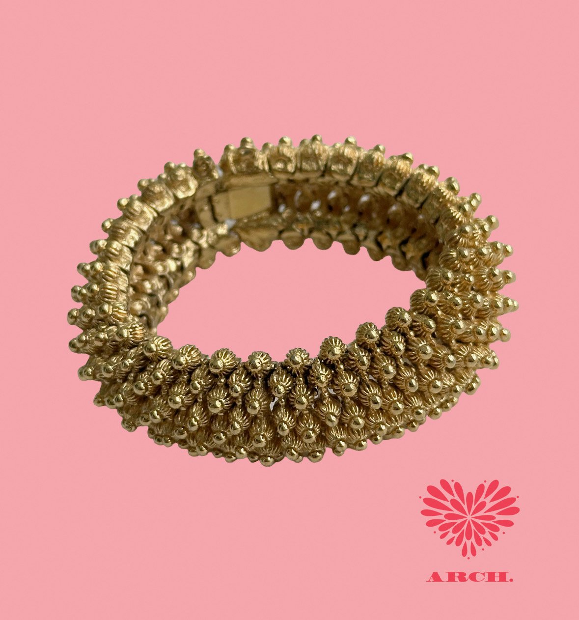 Vintage Panetta Textured Bracelet