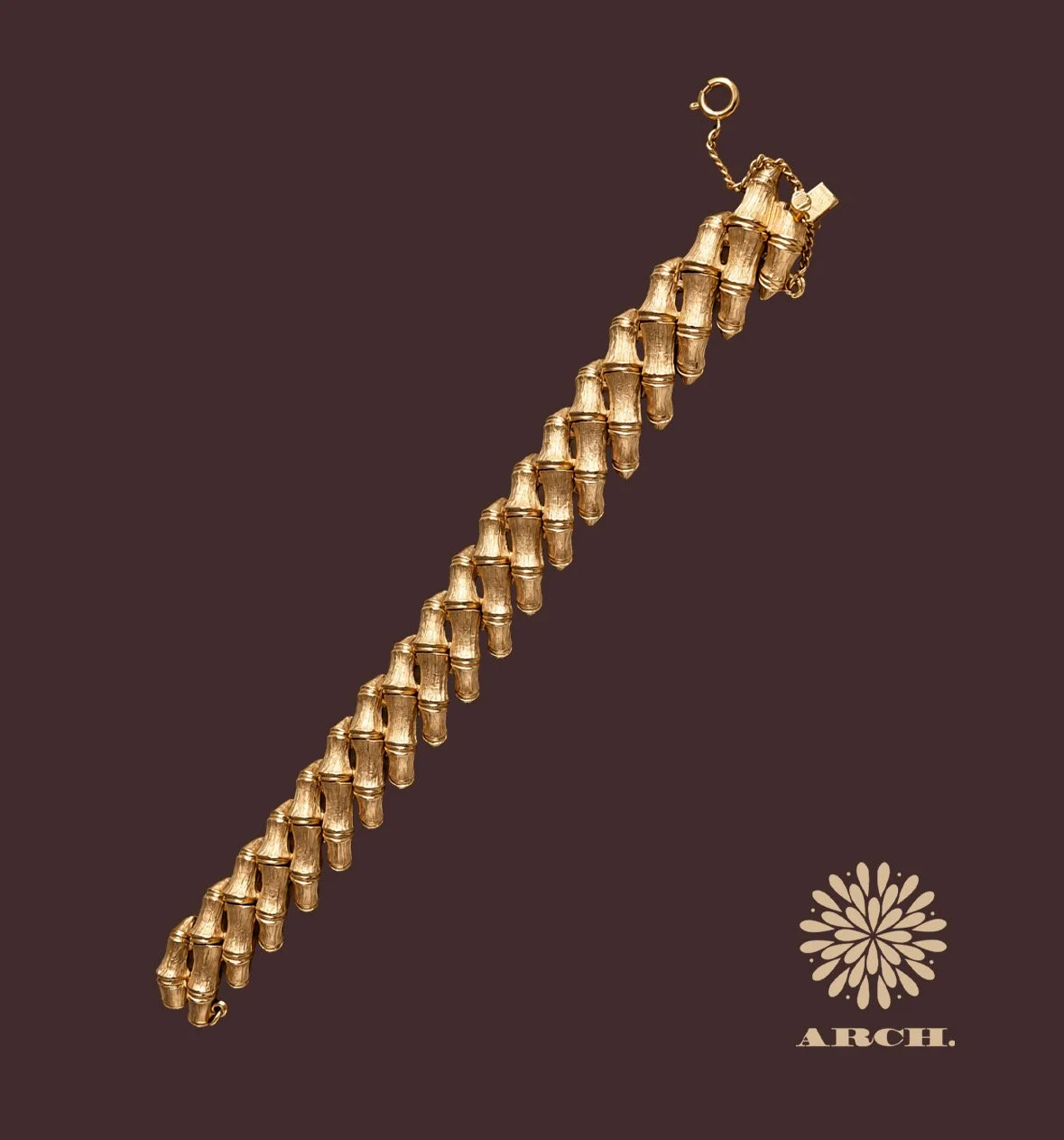 Vintage Bamboo Link Bracelet