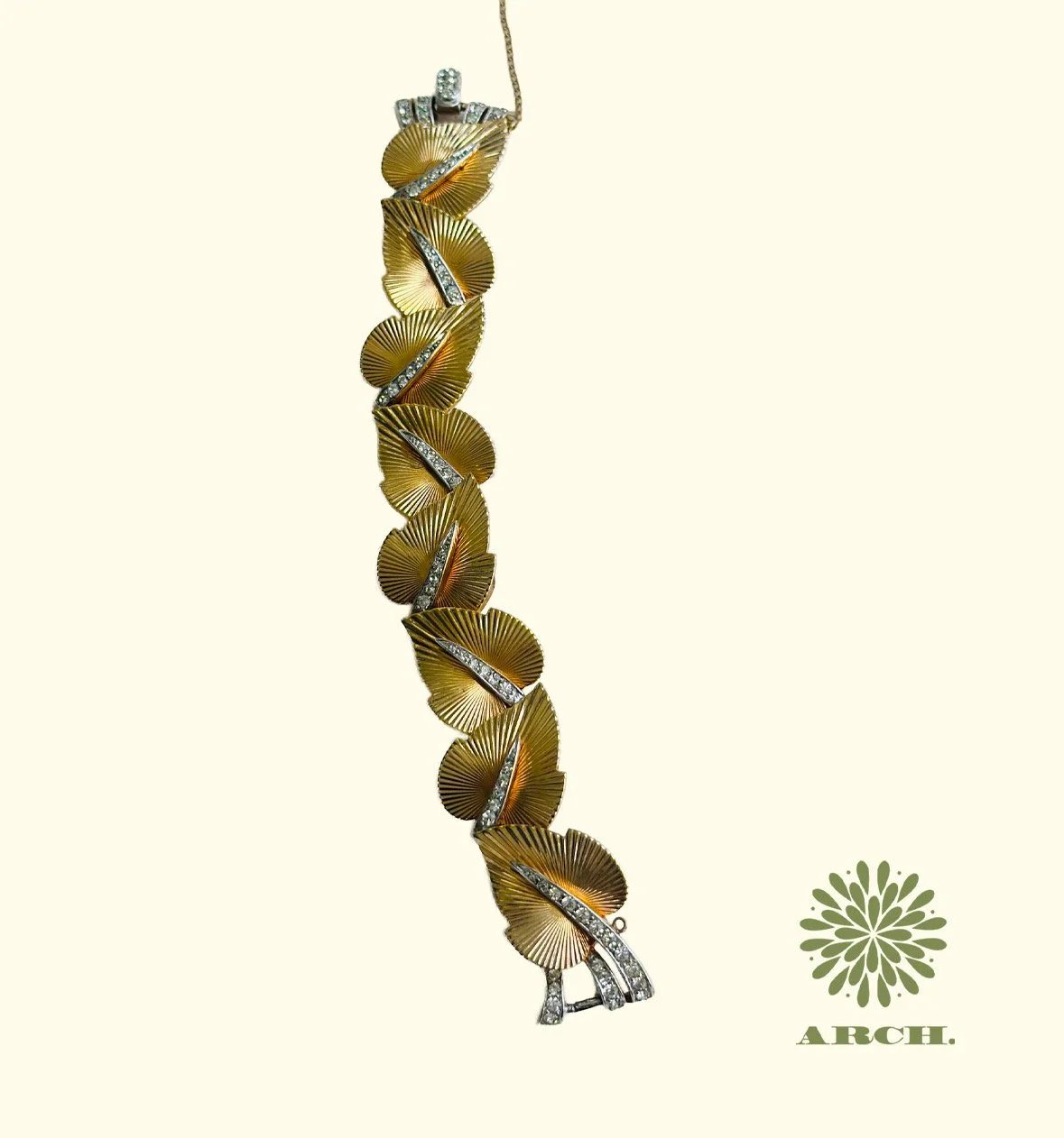 1950s Boucher Leaf Bracelet